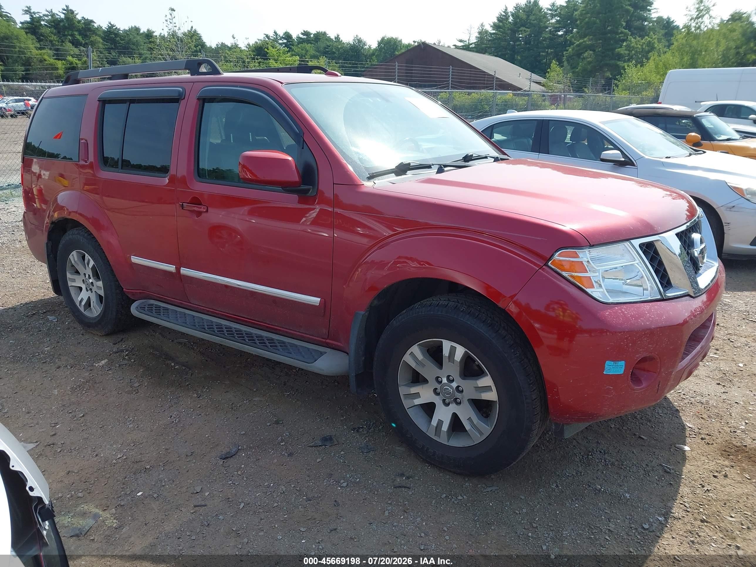 2012 Nissan Pathfinder S, VIN 5N1AR1NBXCC602722 — Зад
