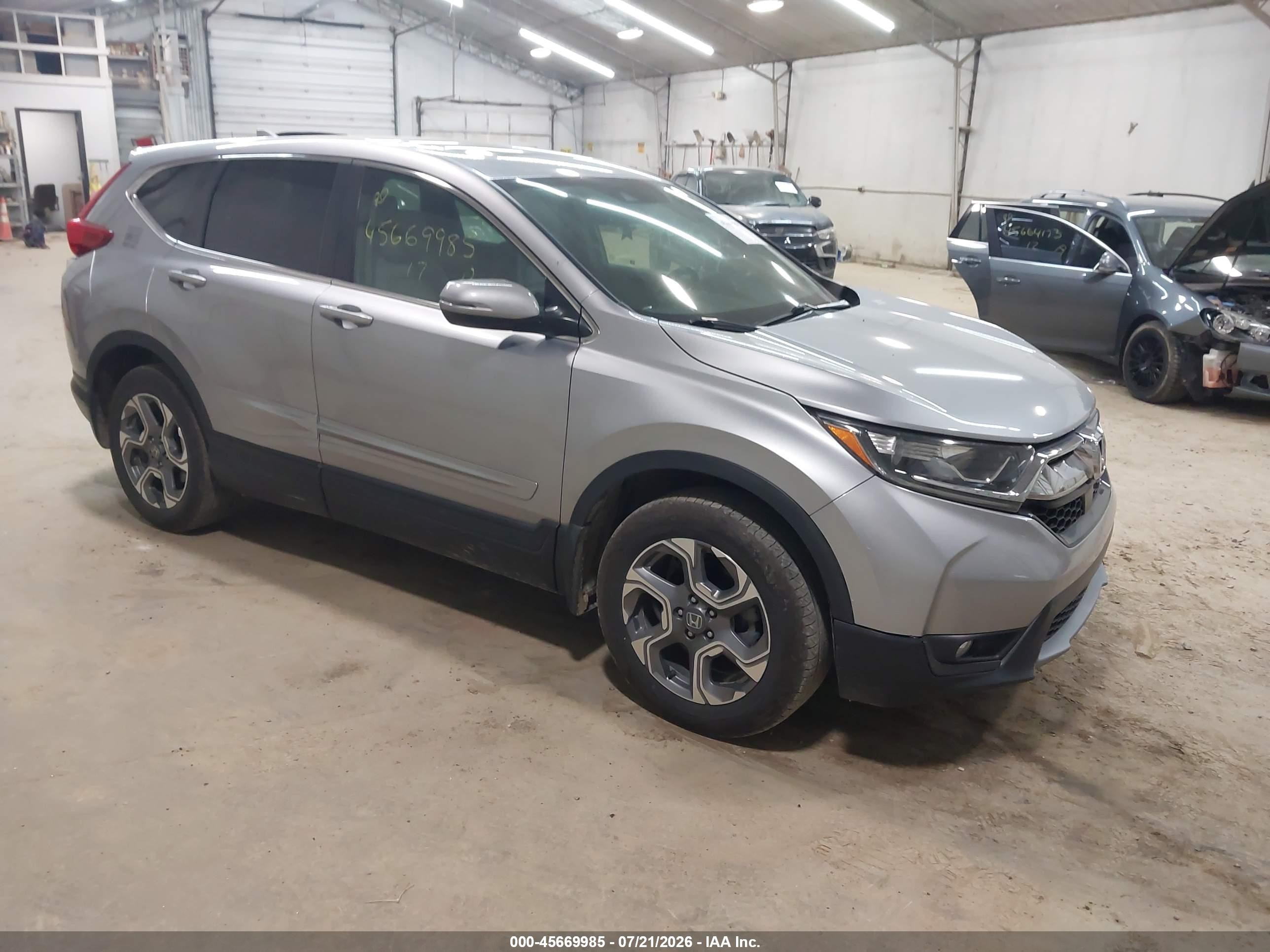 2017 Honda CR-V EX-L, VIN 2HKRW2H8XHH605010 — Interior fire