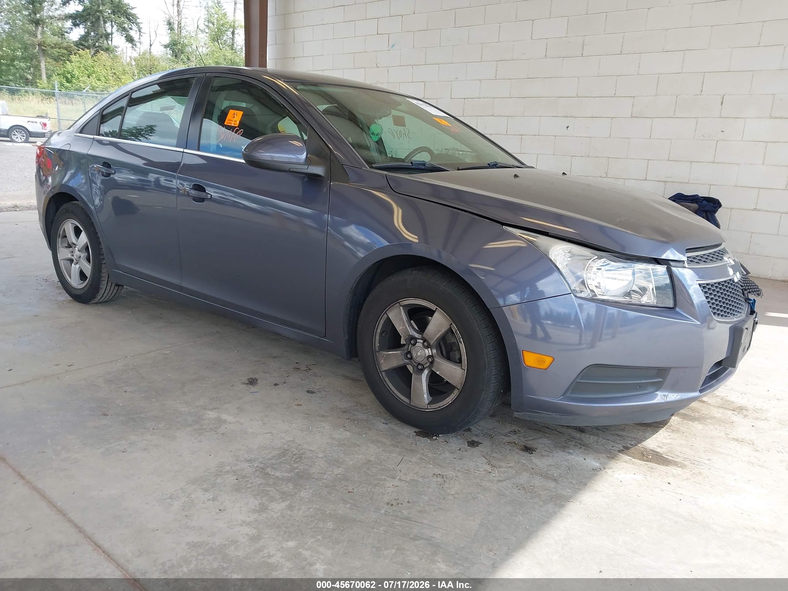 2013 Chevrolet Cruze 1LT, VIN 1G1PC5SB0D7289601 — Biohazard / chemical