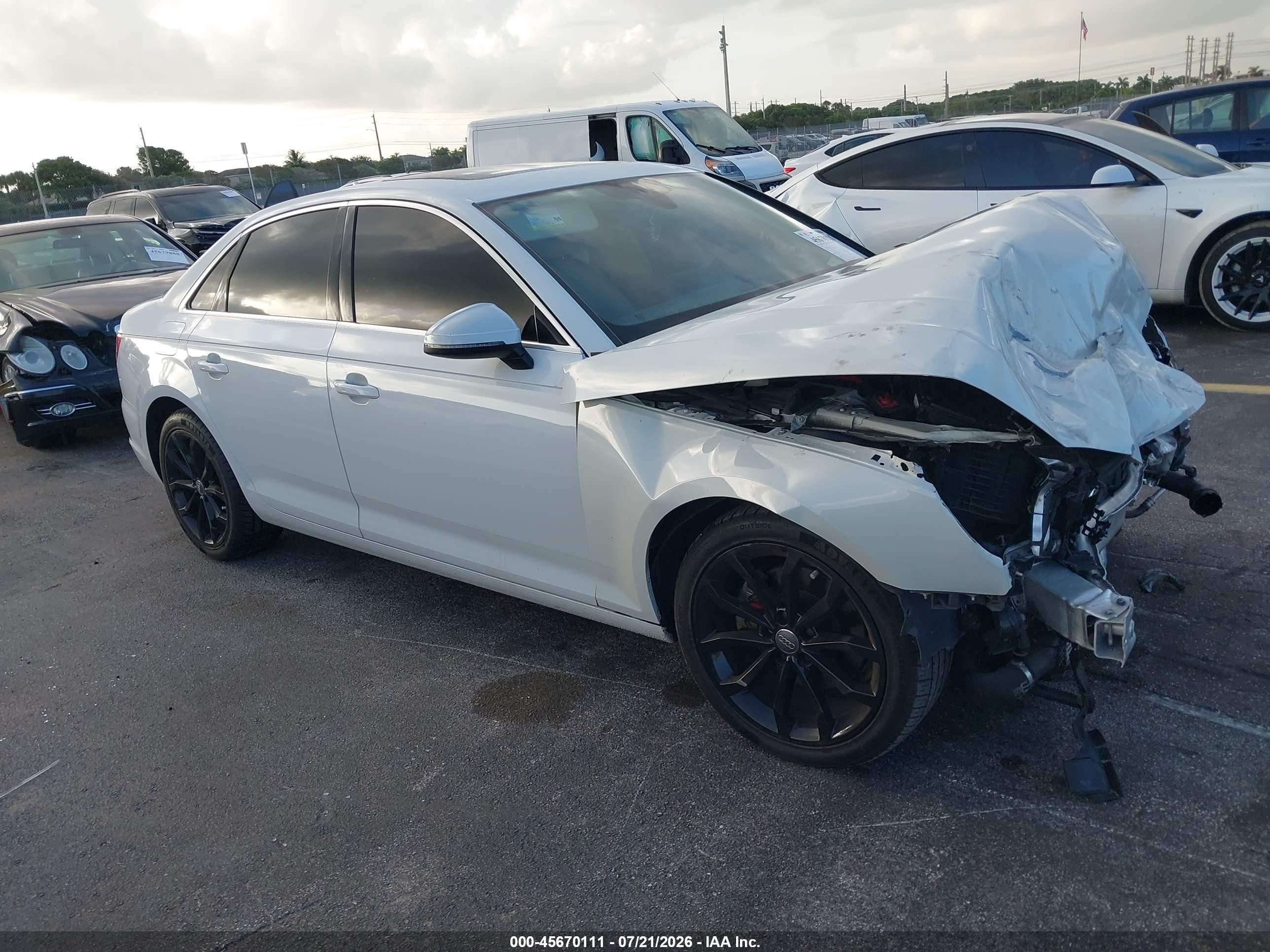 2019 Audi A4 Premium, VIN WAUGMAF46KA037311 — Front end