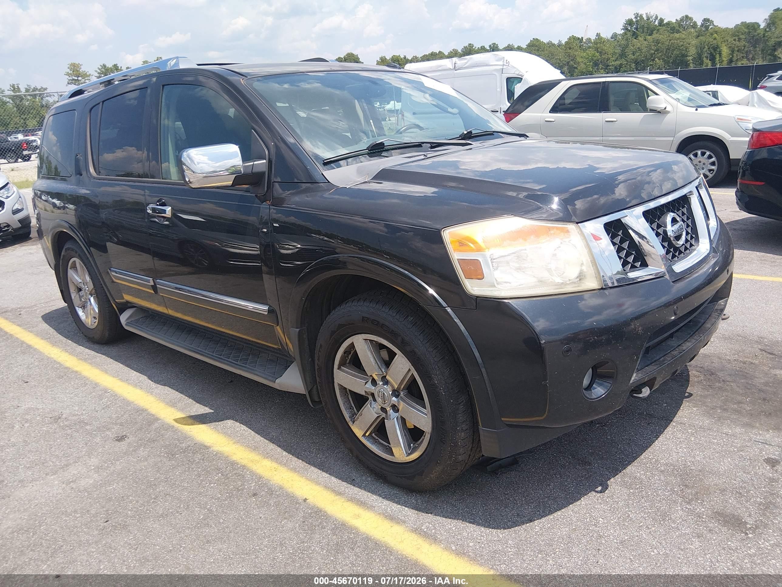 2012 Nissan Armada Platinum, VIN 5N1BA0NF0CN602158 — Normal wear