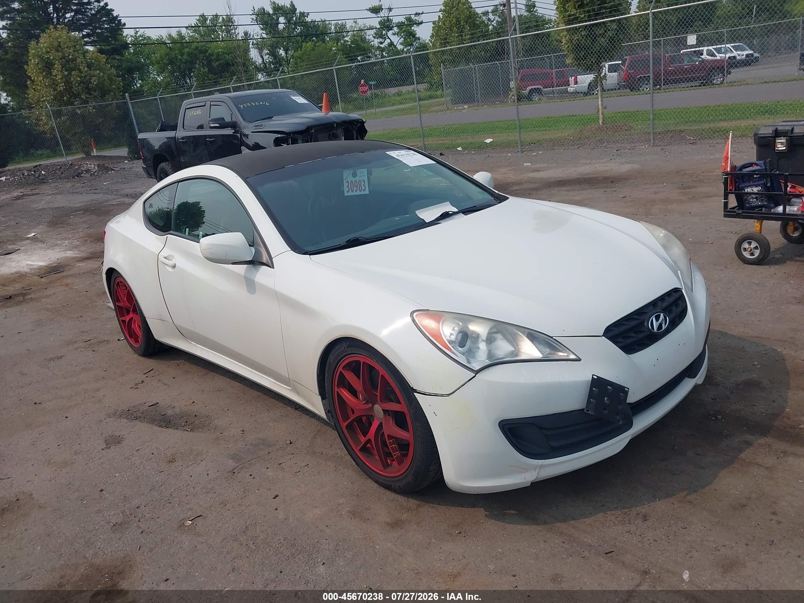 2012 Hyundai Genesis Coupe 2.0T, VIN KMHHT6KD5CU074214 — Rear end