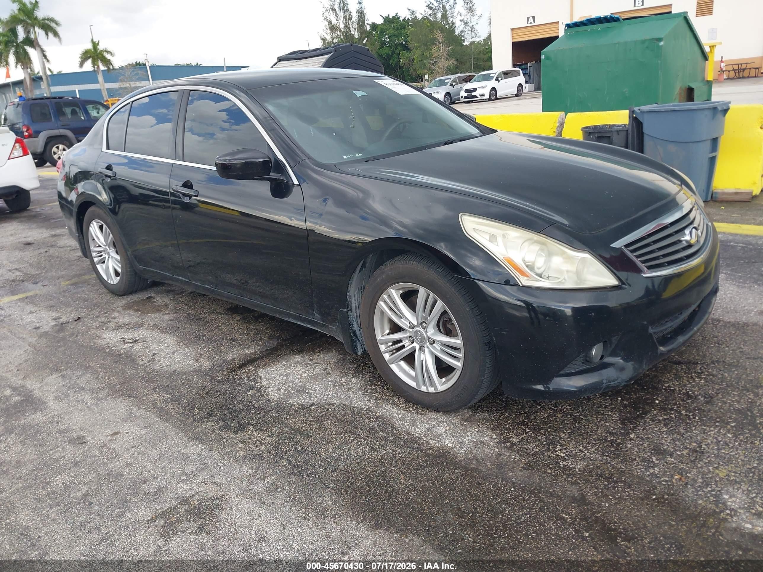 2013 Infiniti G37 Journey, VIN JN1CV6AP6DM725312 — Normal wear
