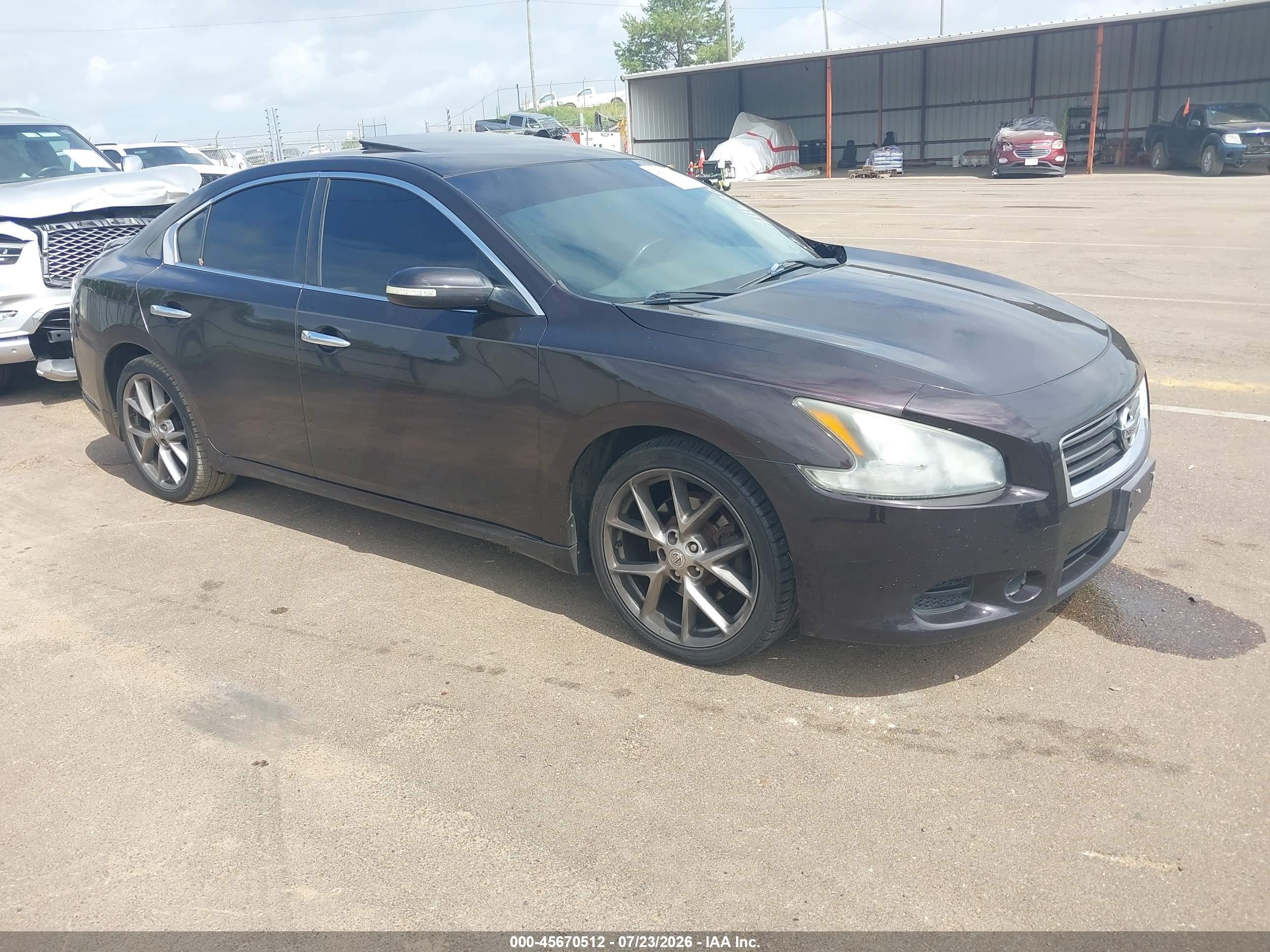 2014 Nissan Maxima SV, VIN 1N4AA5AP9EC911630 — Repossession
