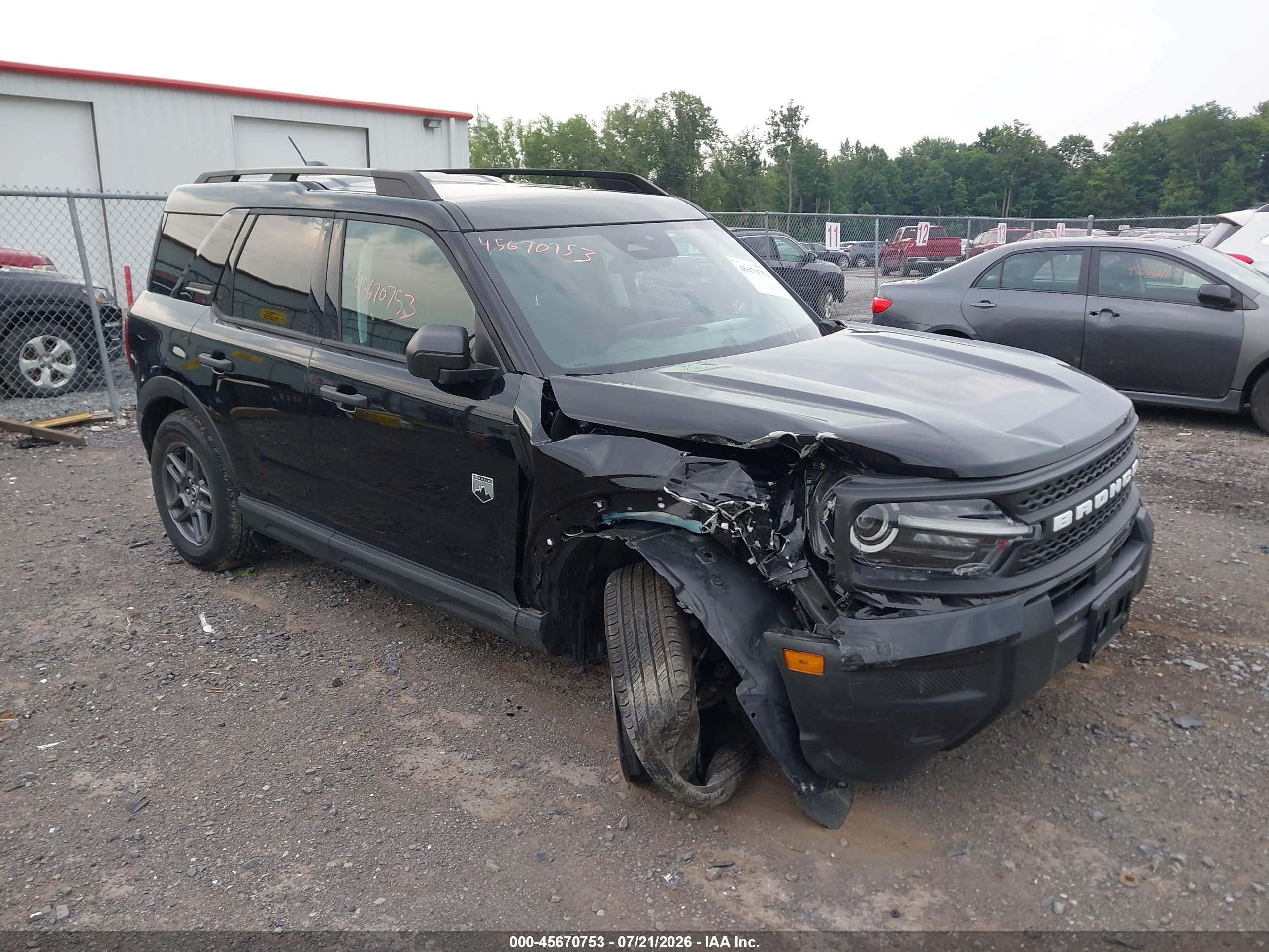 2026 Ford Bronco Sport Big Bend, VIN 3FMCR9BN5TRE29327 — Front end