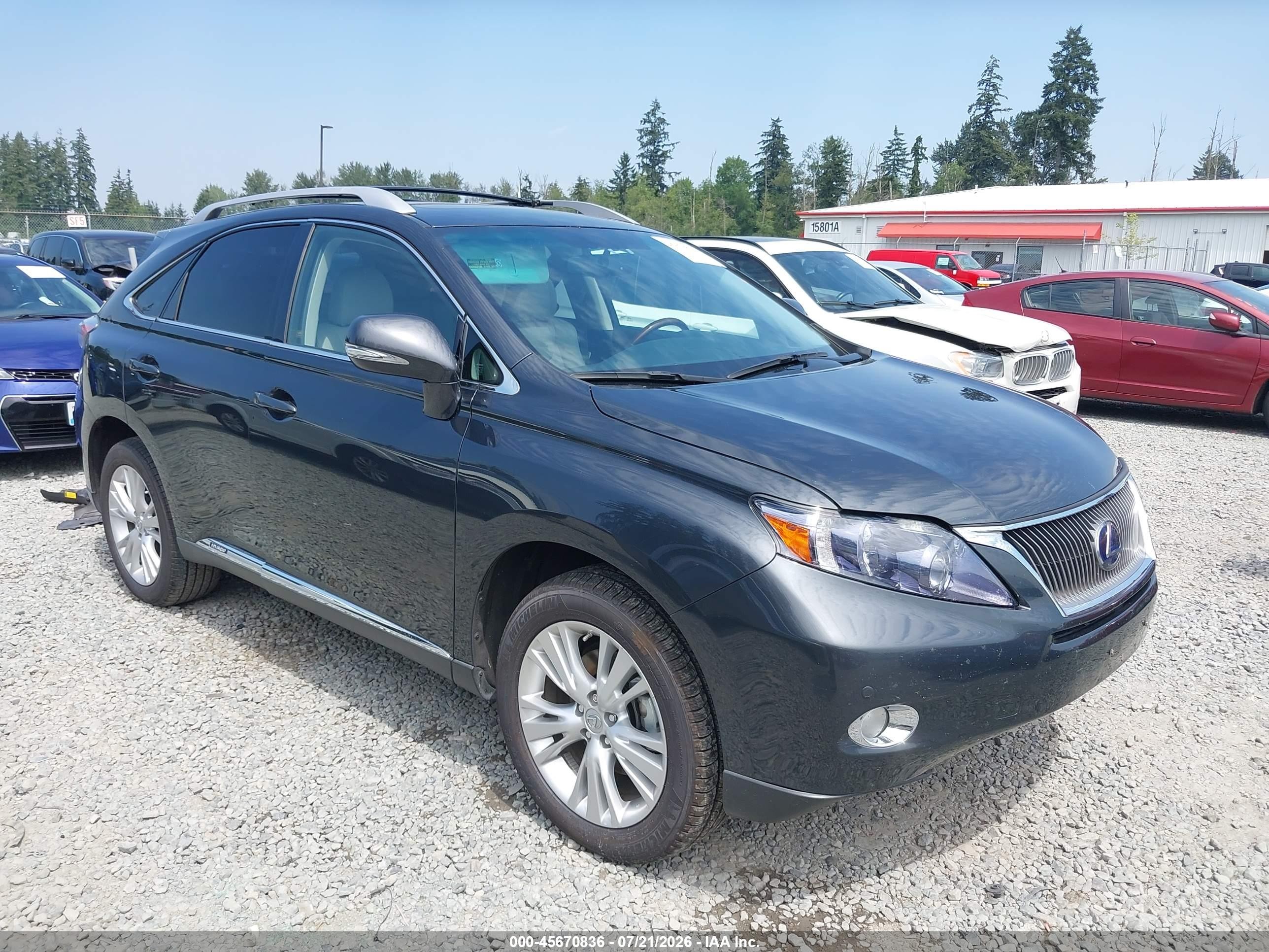 2010 Lexus RX 450h, VIN JTJBC1BA4A2011632 — Rear end
