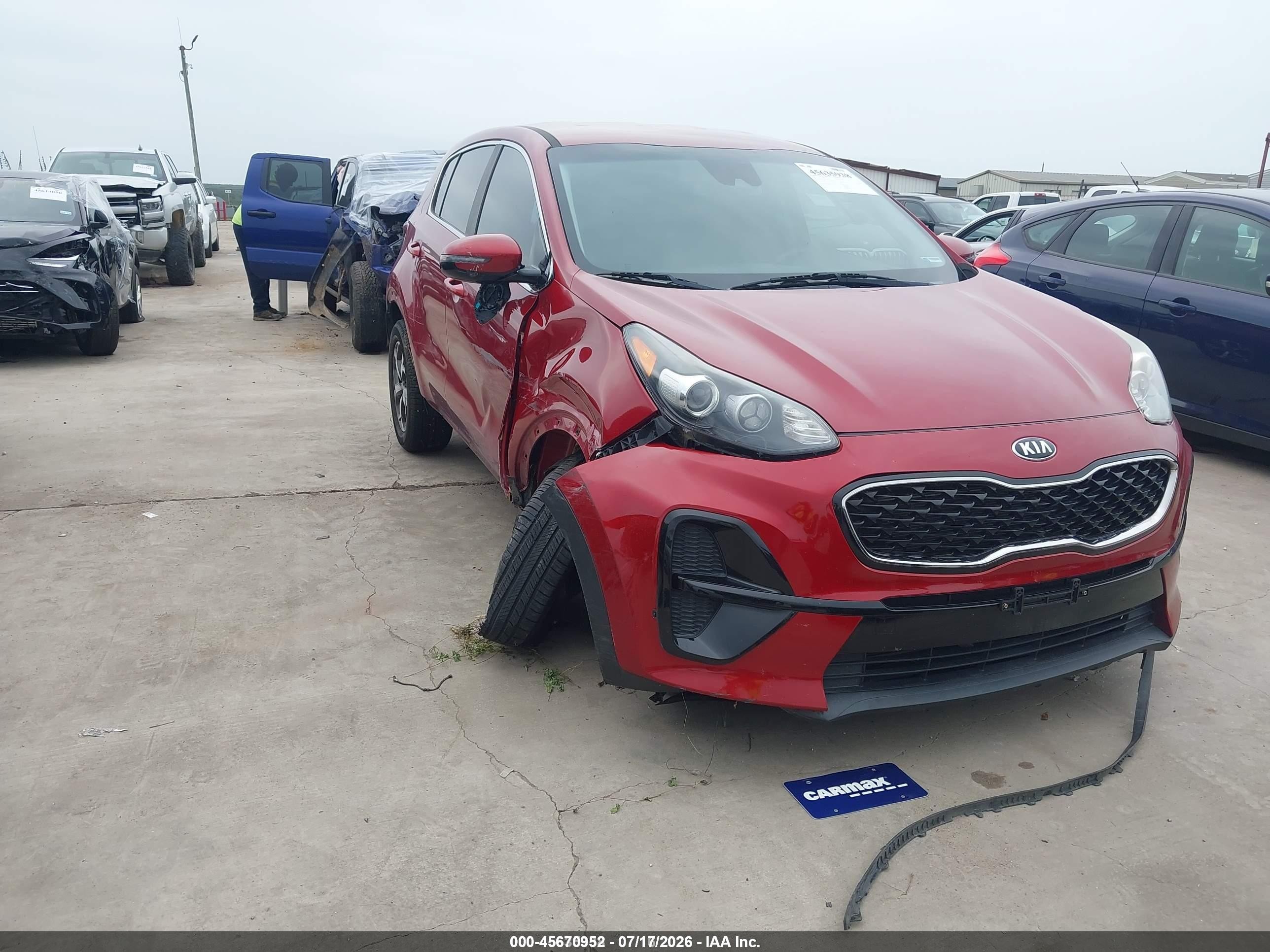 2020 Kia Sportage LX, VIN KNDPM3AC8L7832047 — Изъятие за долги