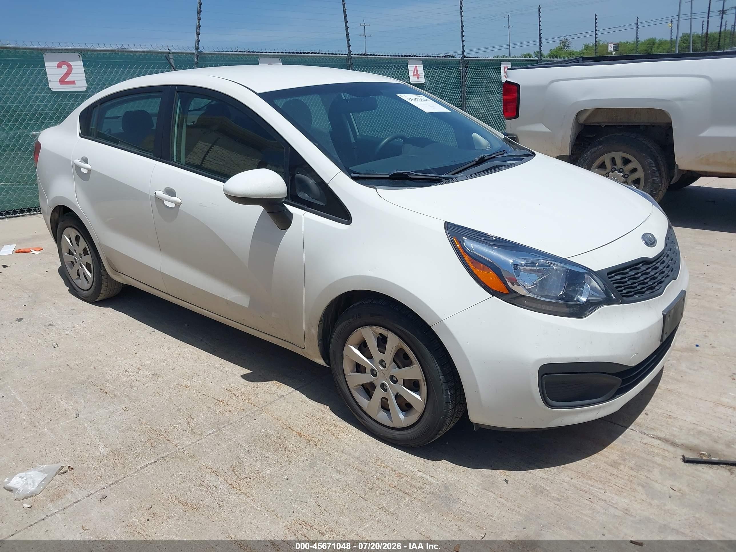 2012 Kia Rio LX, VIN KNADM4A34C6093173 — Normal wear