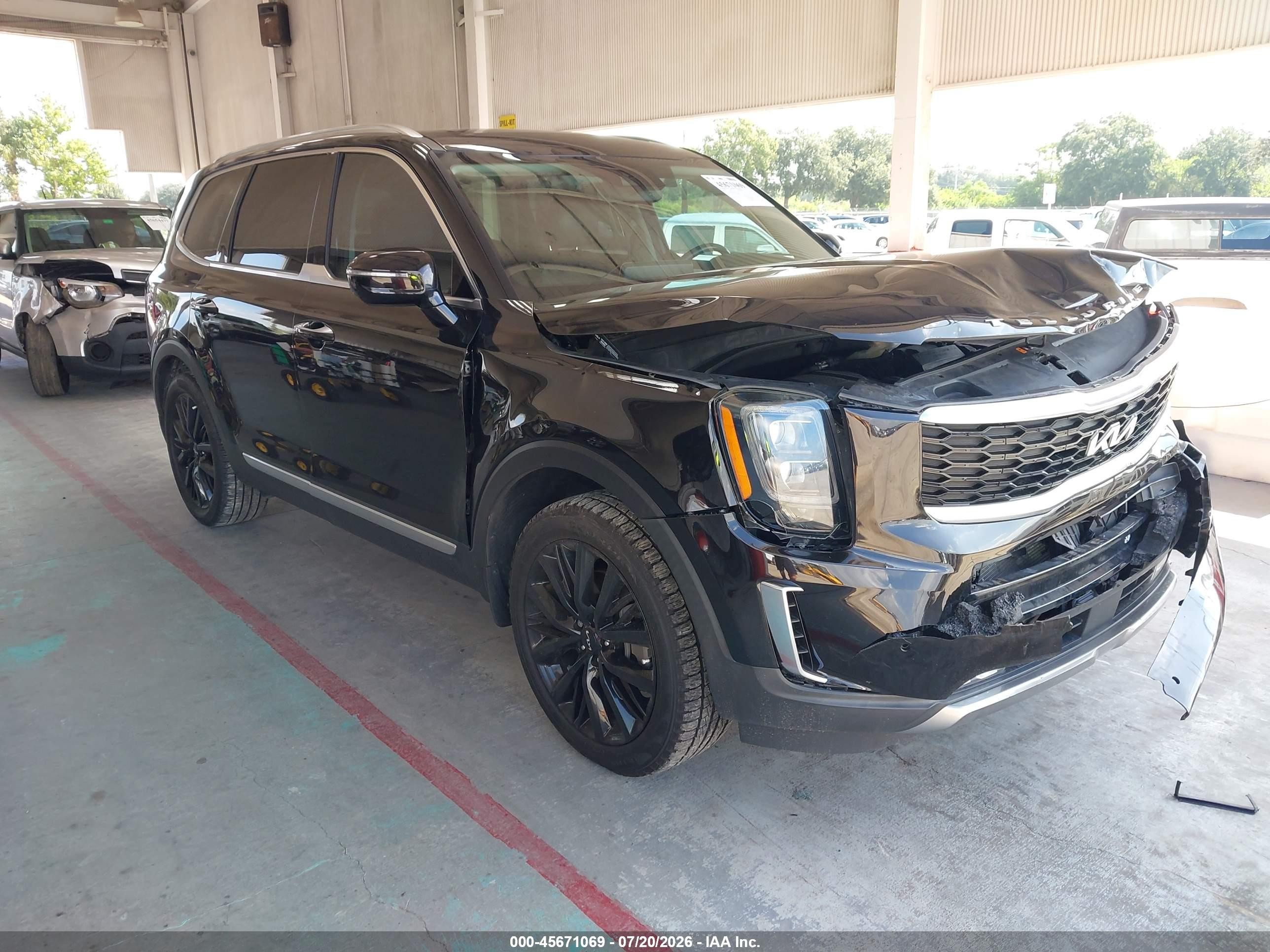 2022 Kia Telluride SX, VIN 5XYP54HCXNG275639 — Front end