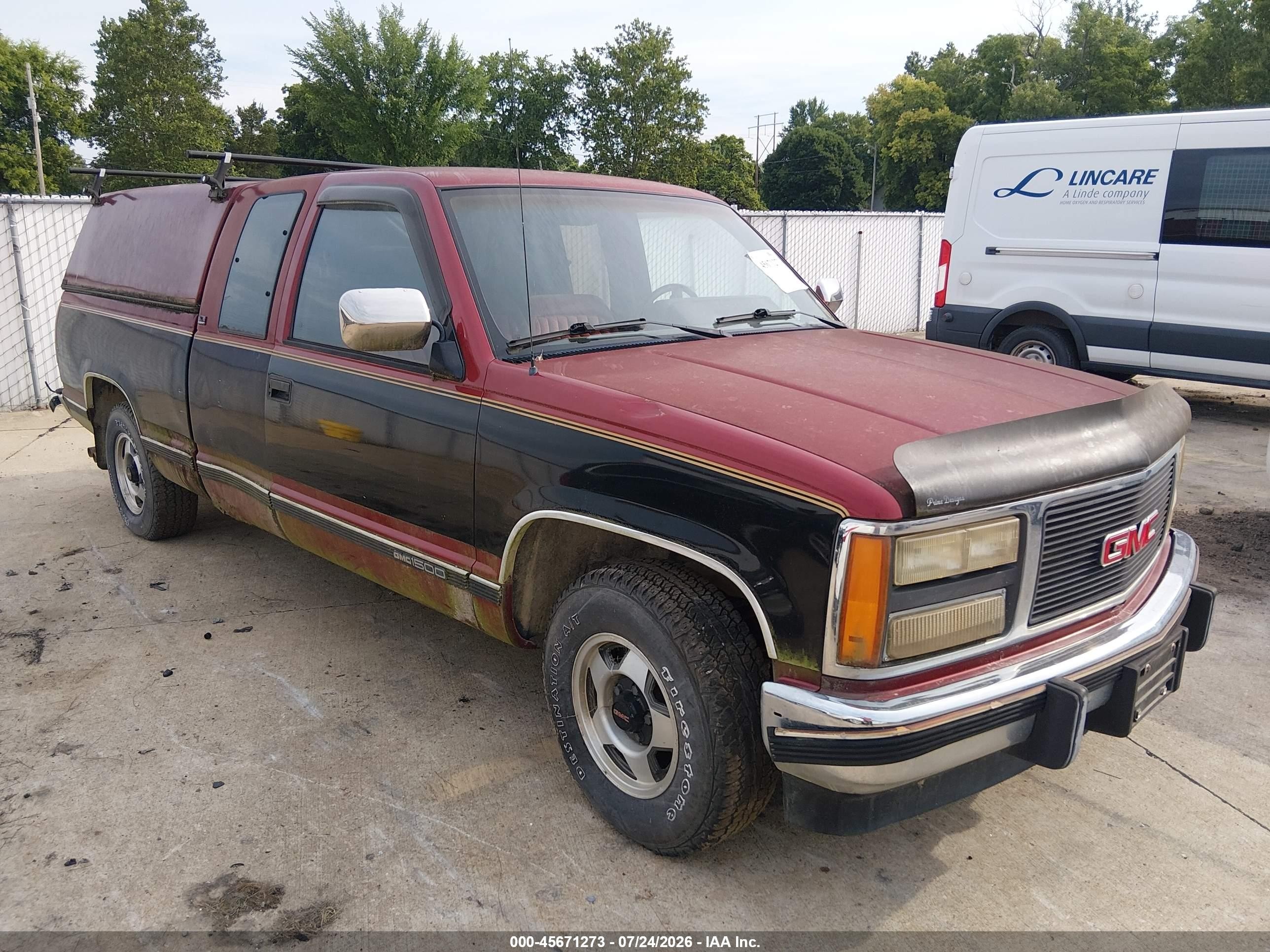 1991 GMC Sierra 1500, VIN 2GTEC19K2M1547546 — Normal wear