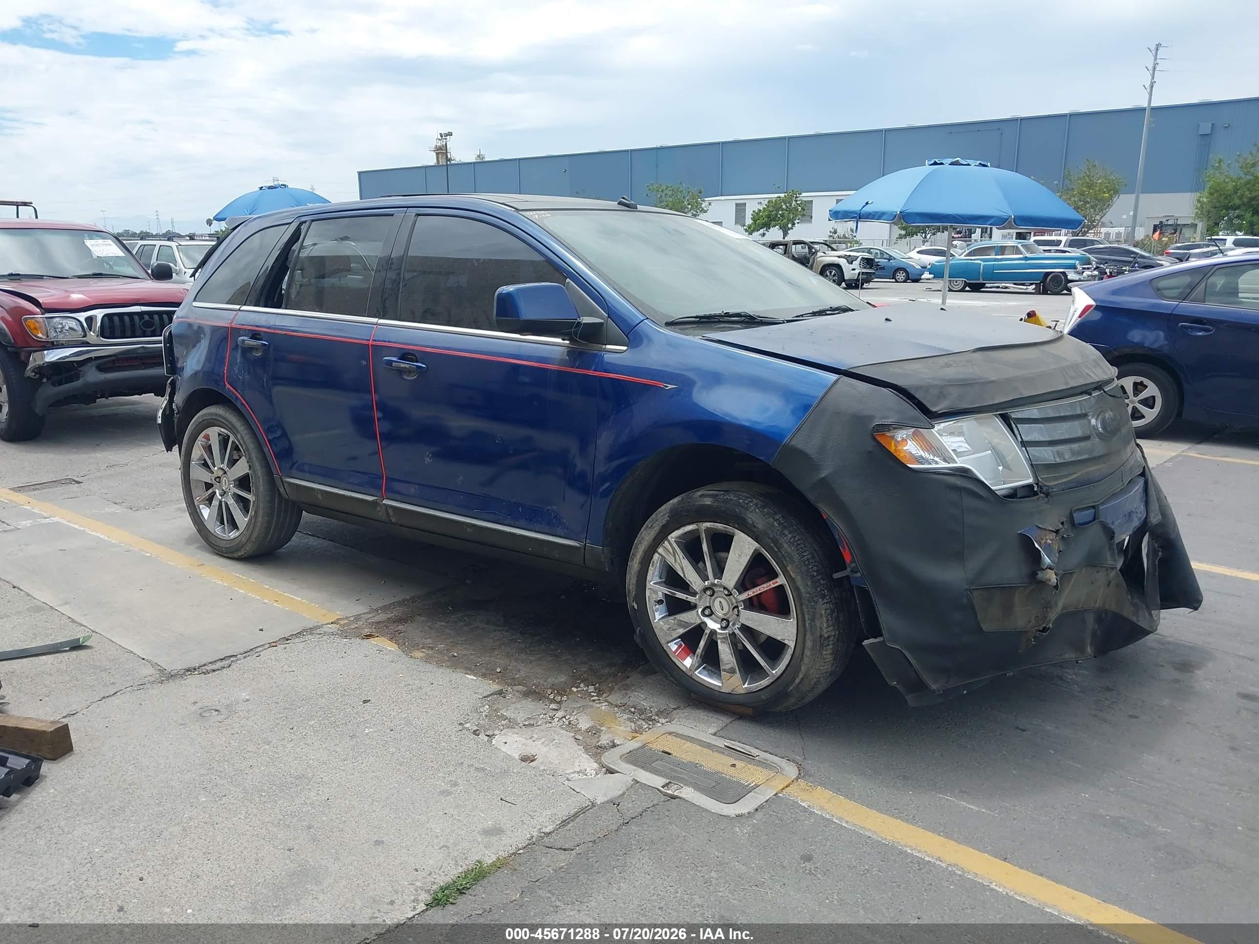2008 Ford Edge Limited, VIN 2FMDK49C38BA07269 — Rear end