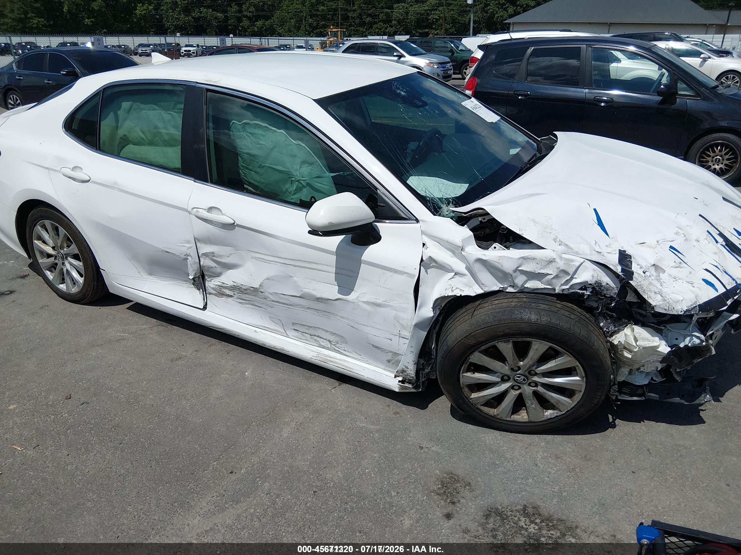 2020 Toyota Camry LE, VIN 4T1C11AK0LU922339 — Repossession