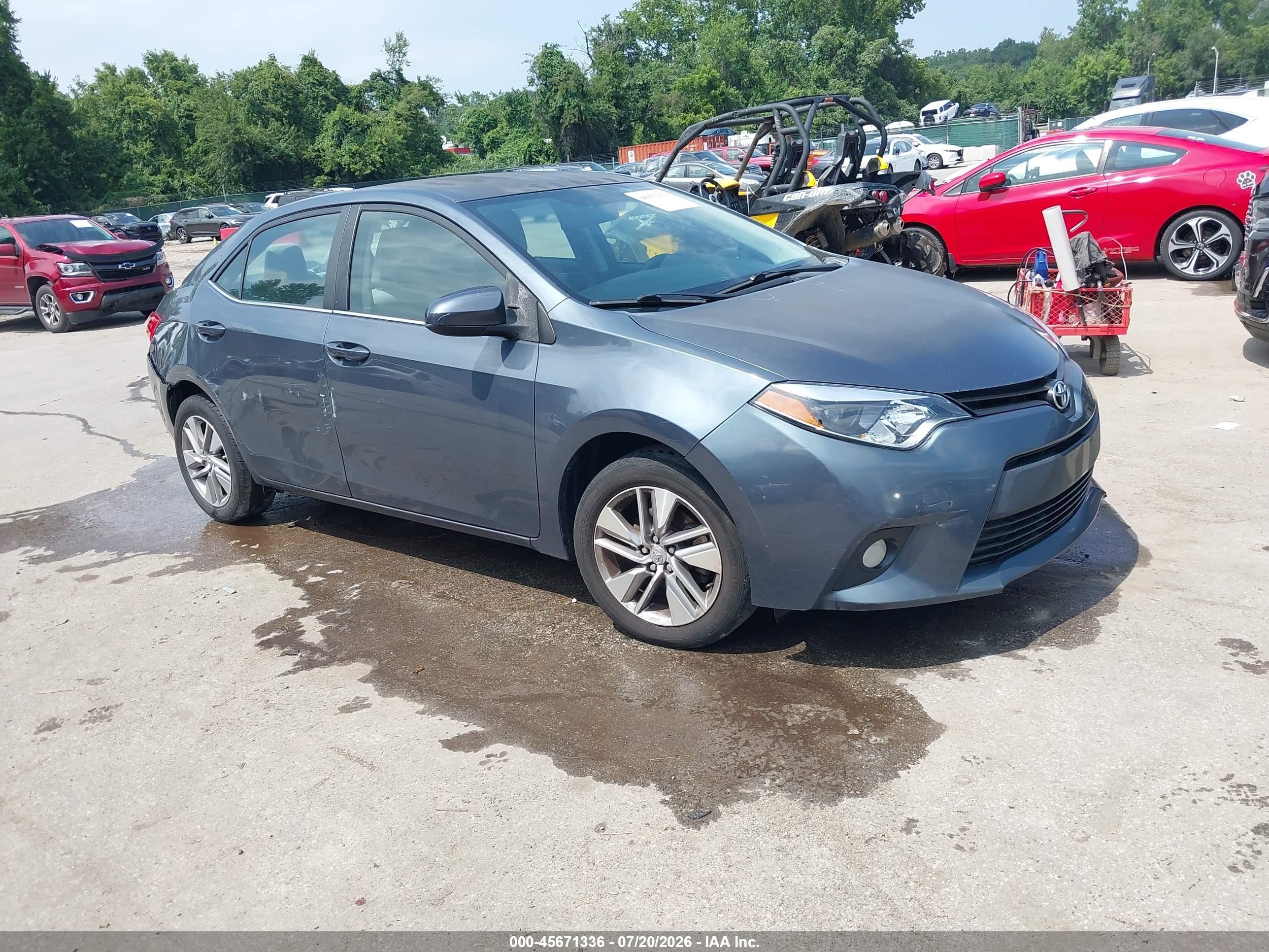 2014 Toyota Corolla LE Eco Plus, VIN 2T1BPRHE8EC011687 — Rear end