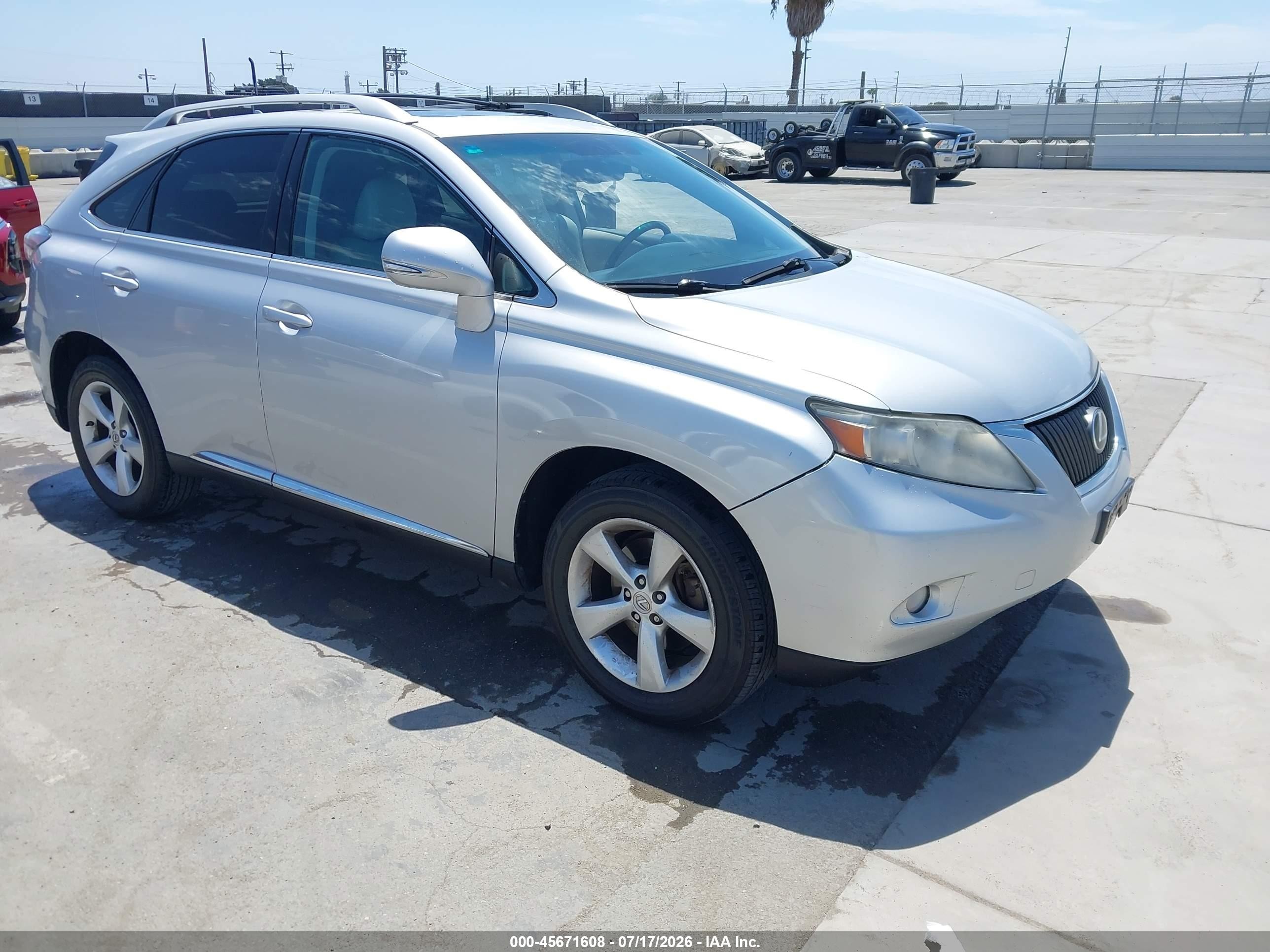 2010 Lexus RX 350, VIN 2T2BK1BA5AC080056 — Normal wear