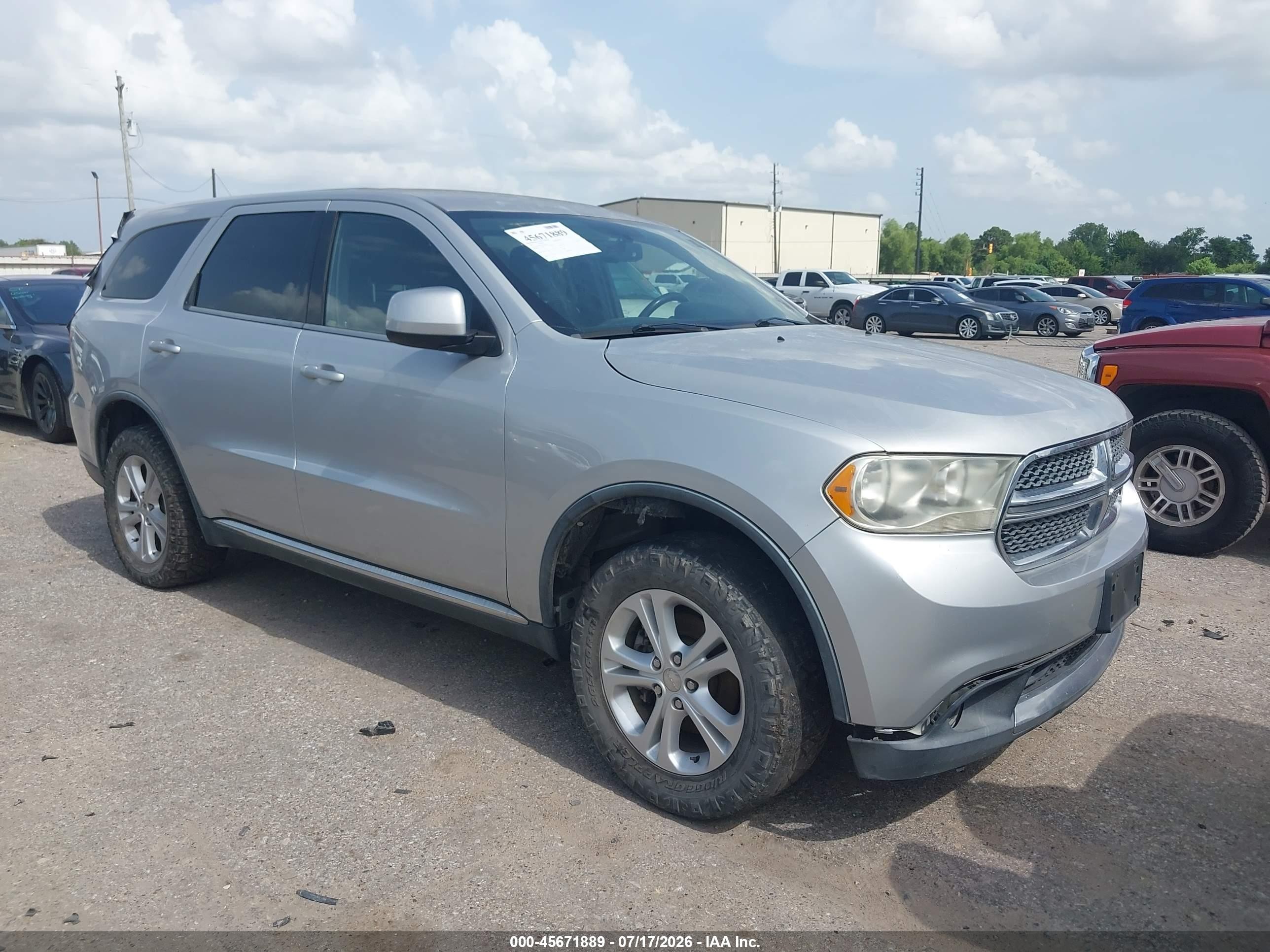 2013 Dodge Durango SXT, VIN 1C4RDHAG1DC530147 — Rear end