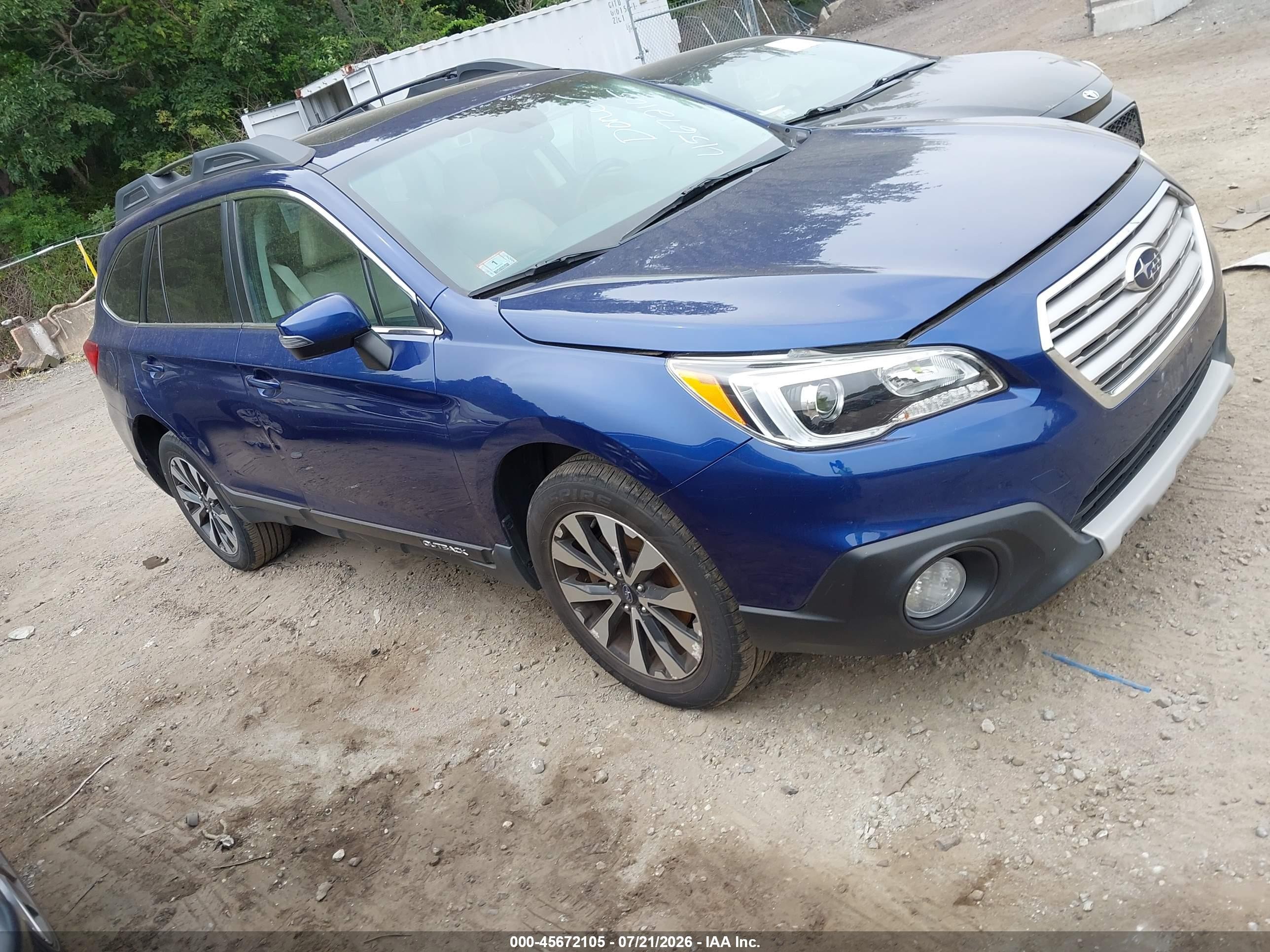 2015 Subaru Outback Limited, VIN 4S4BSANC3F3299613 — Undercarriage