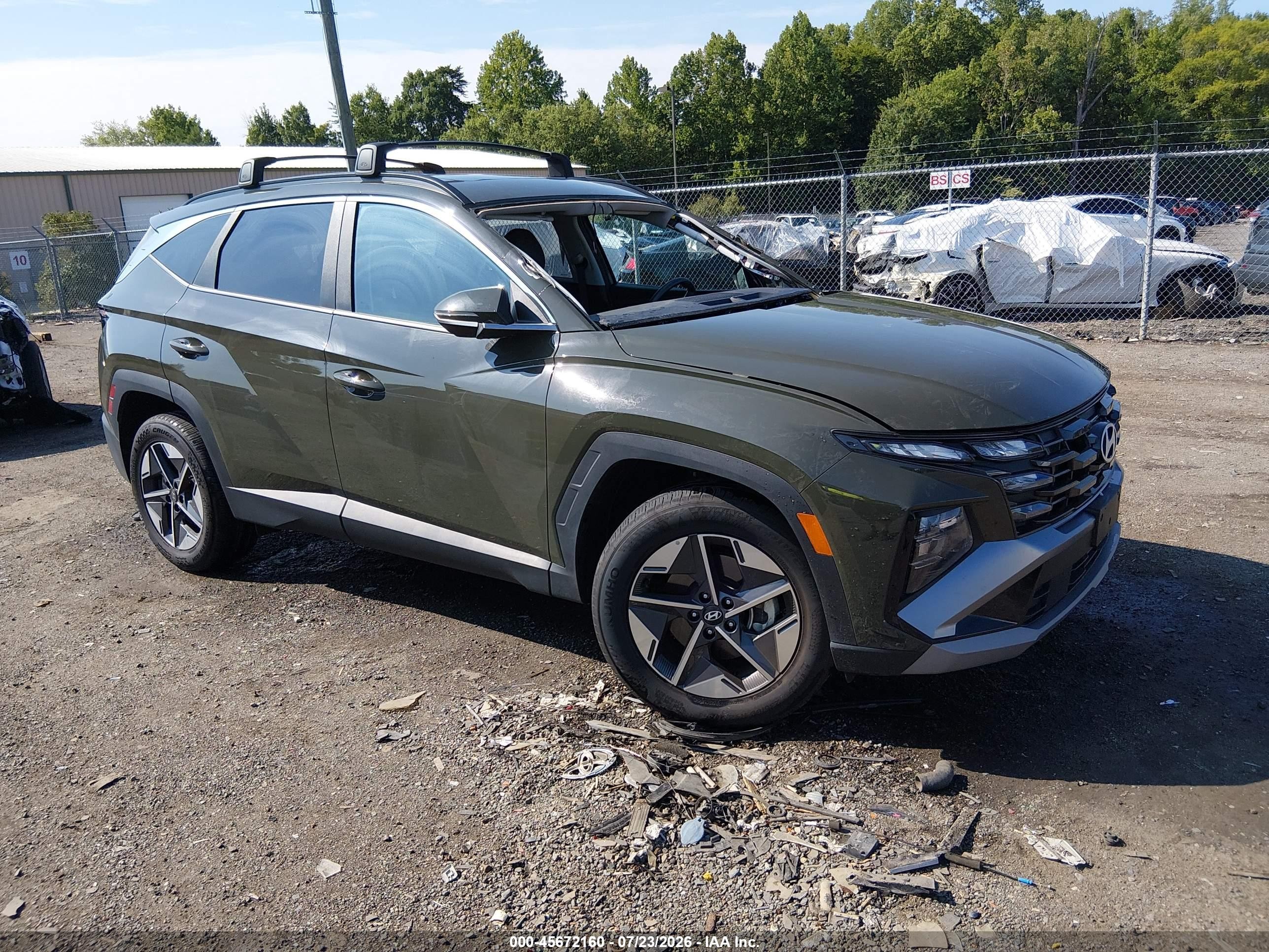 2025 Hyundai Tucson SEL Convenience, VIN 5NMJCCDE7SH568588 — Roof