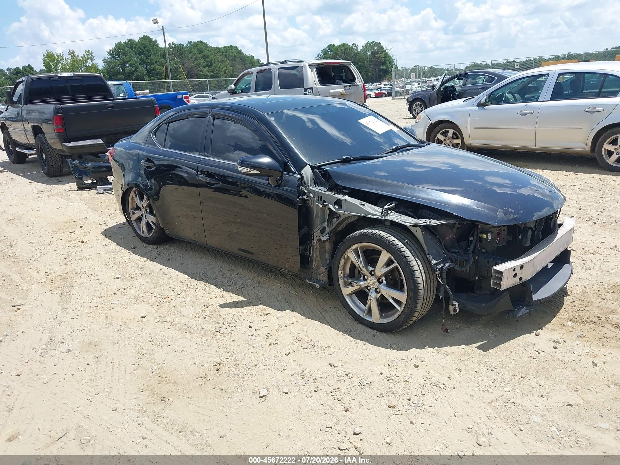2009 Lexus IS 250, VIN JTHBK262195091785 — Front end