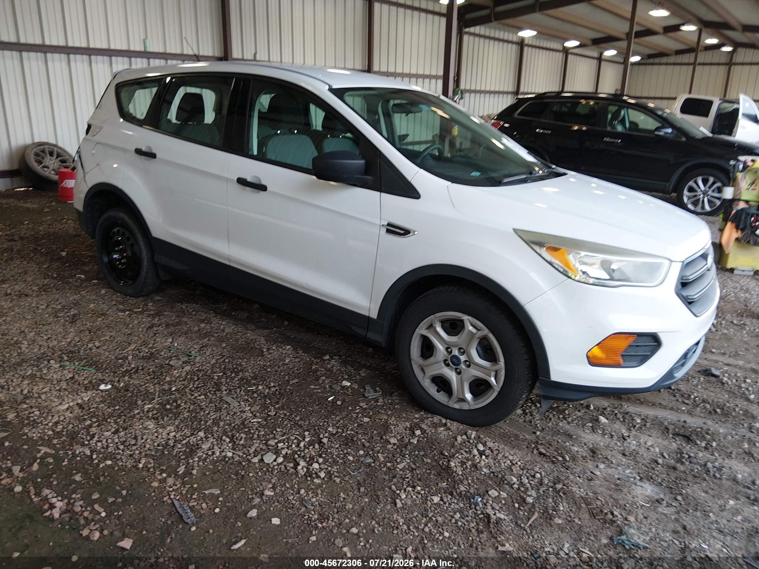 2017 Ford Escape S, VIN 1FMCU0F70HUC31597 — Rear end