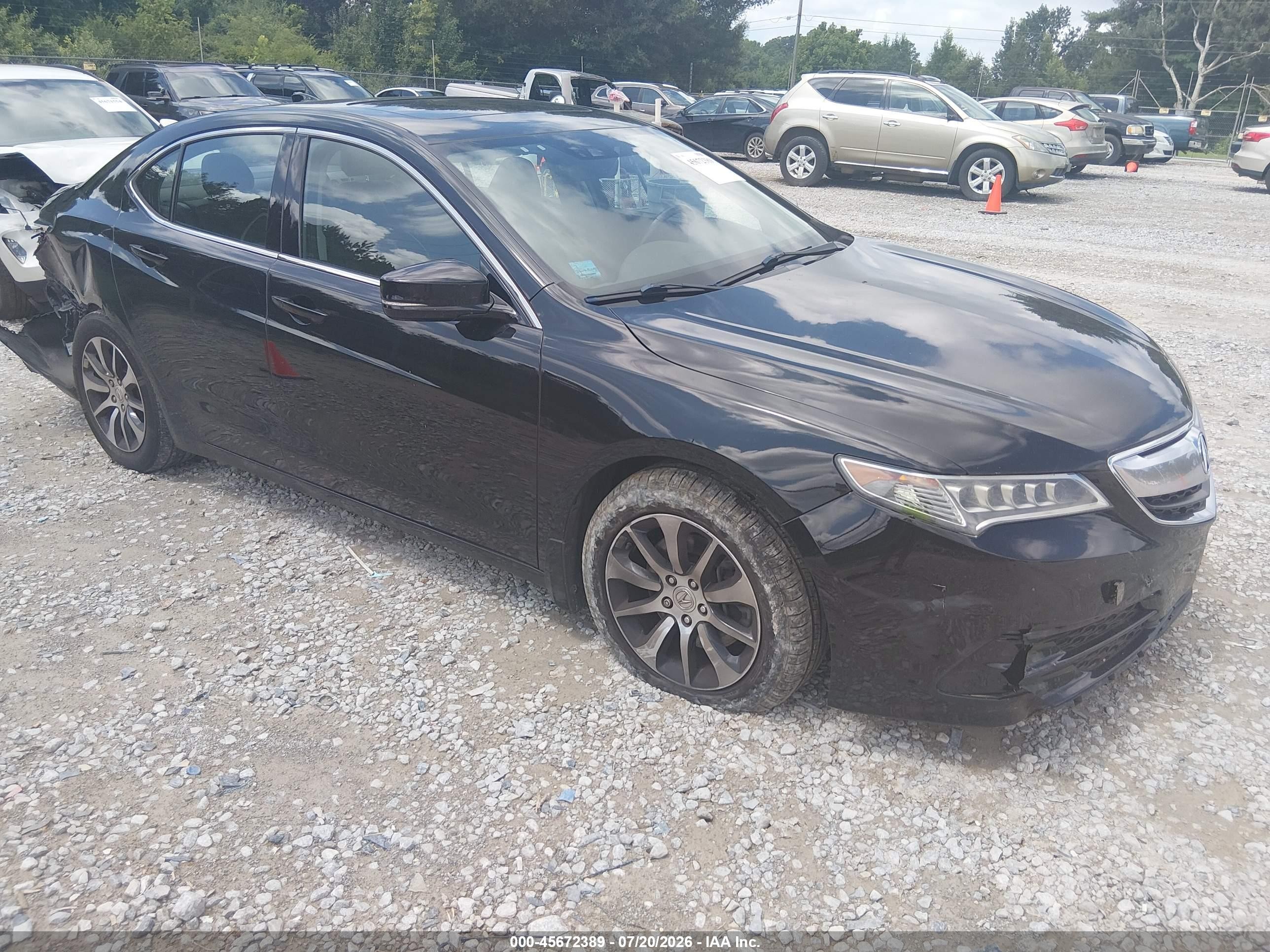 2017 Acura TLX Technology, VIN 19UUB1F5XHA002320 — Rear end
