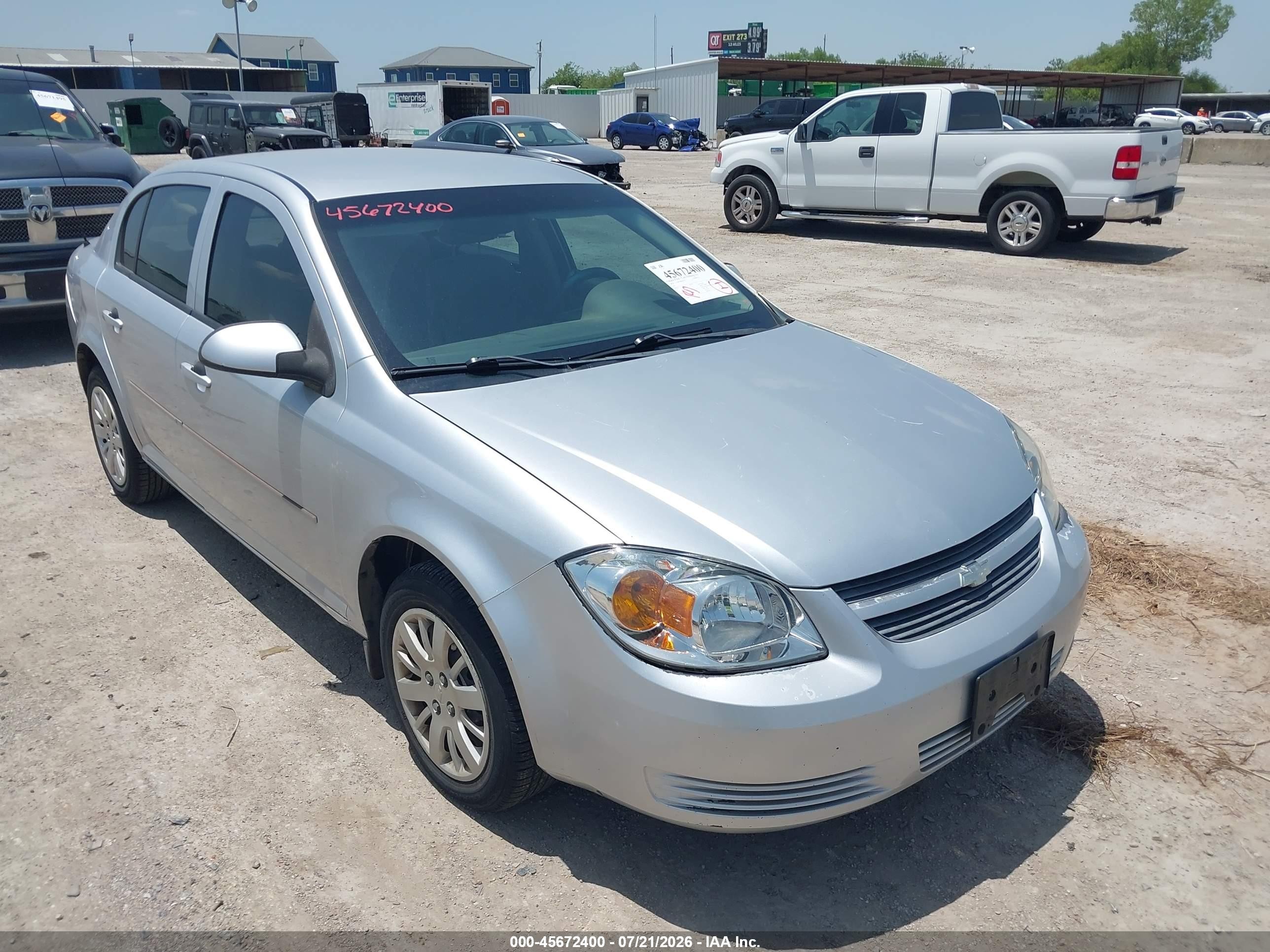 2010 Chevrolet Cobalt 1LT, VIN 1G1AD5F54A7129014 — Обычный износ
