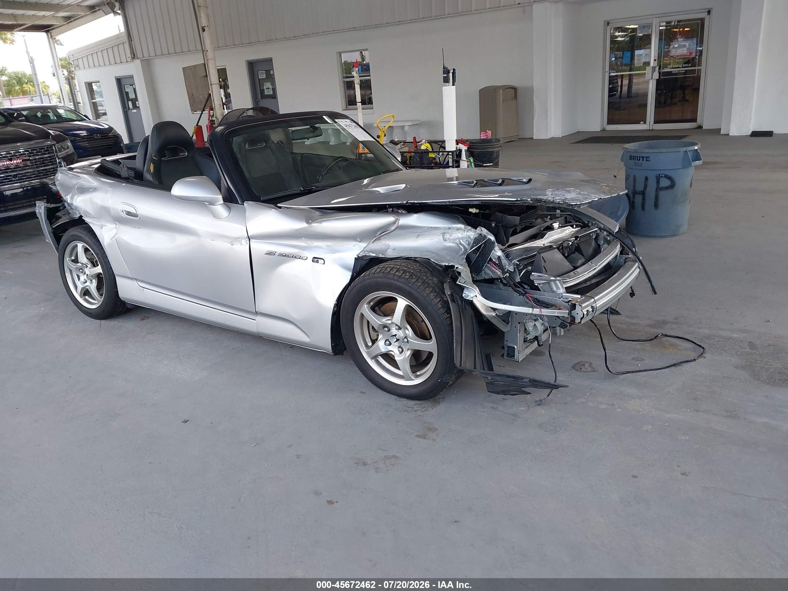 2002 Honda S2000, VIN JHMAP11472T008197 — Side