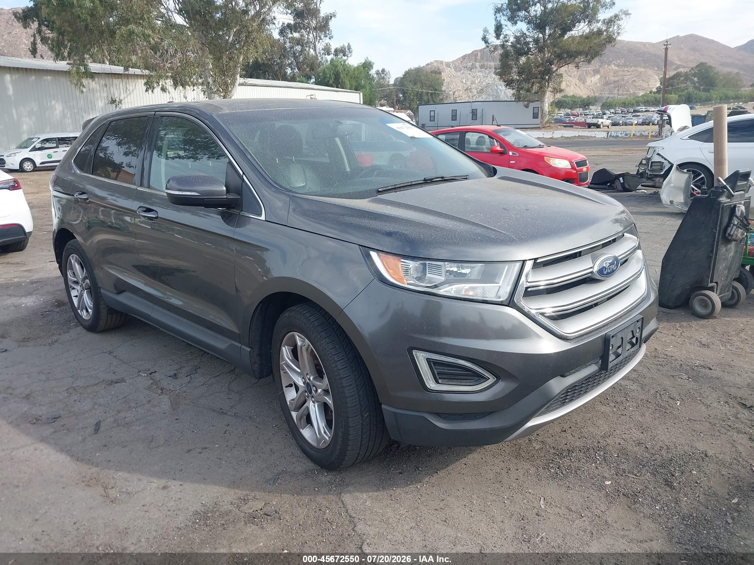 2017 Ford Edge Titanium, VIN 2FMPK3K90HBB91219 — Normal wear