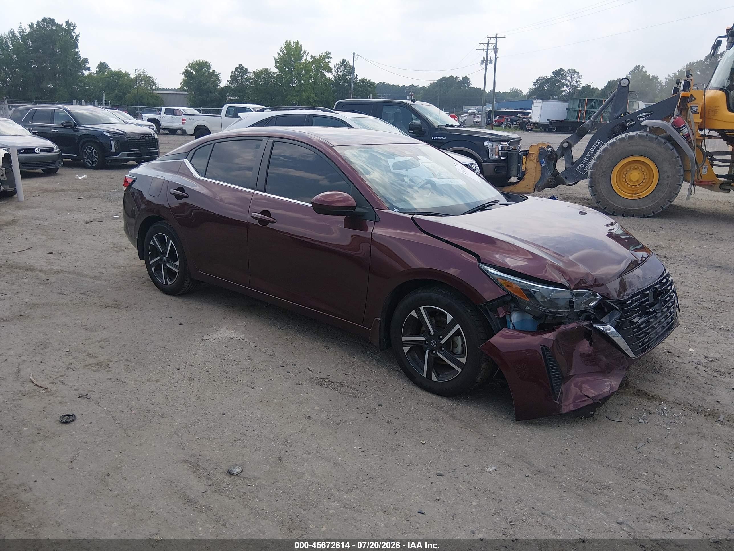 2024 Nissan Sentra SV, VIN 3N1AB8CV9RY245924 — Front end