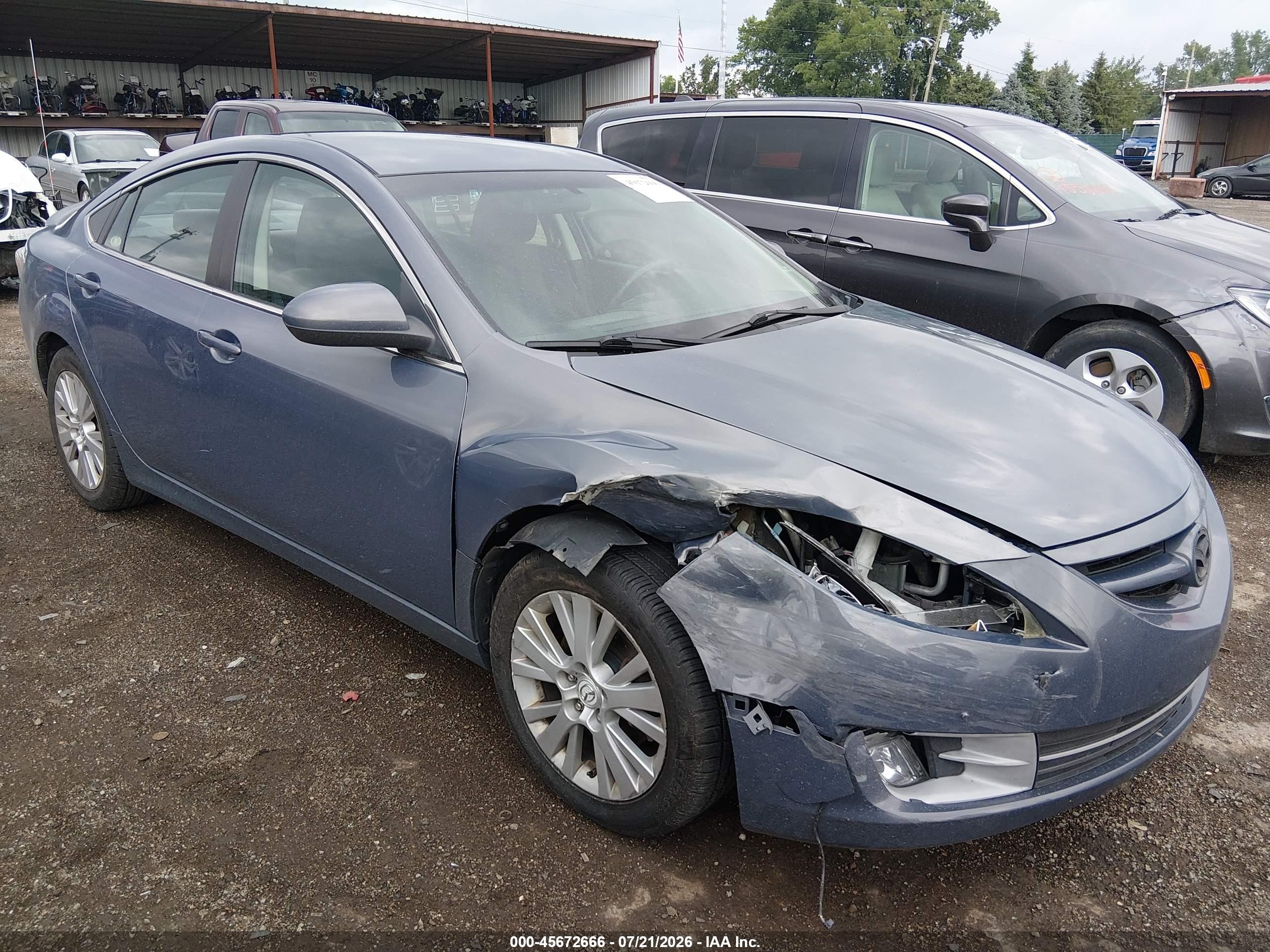 2010 Mazda 6 i Touring, VIN 1YVHZ8CH8A5M51474 — Front end