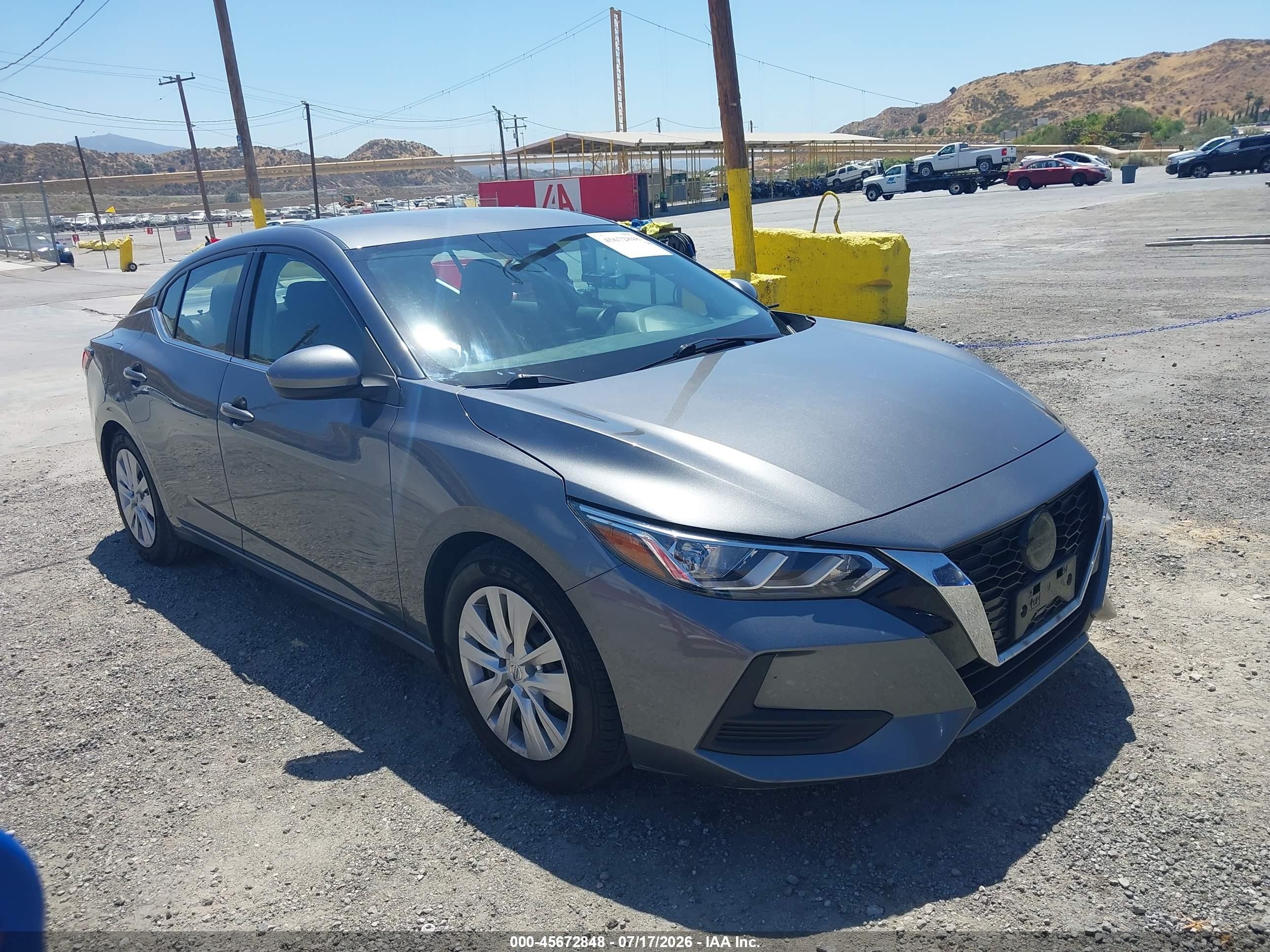 2022 Nissan Sentra S, VIN 3N1AB8BV0NY277804 — Side