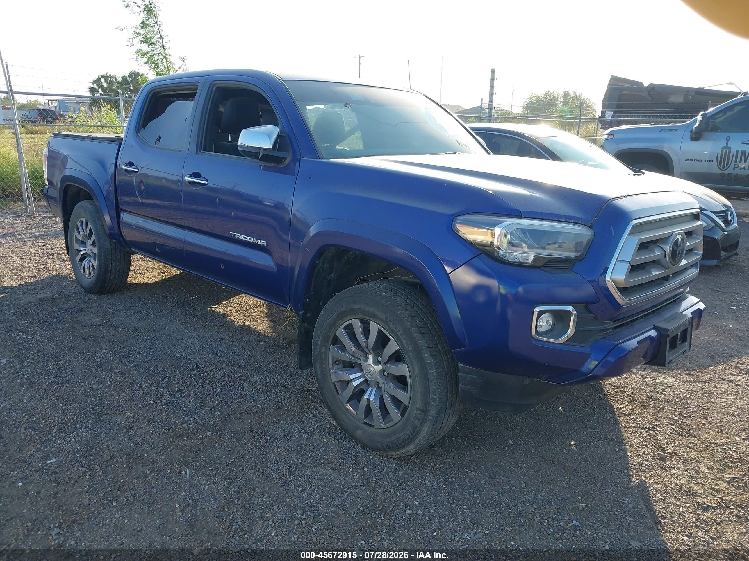 2023 Toyota Tacoma Limited, VIN 3TMGZ5ANXPM568680 — После угона