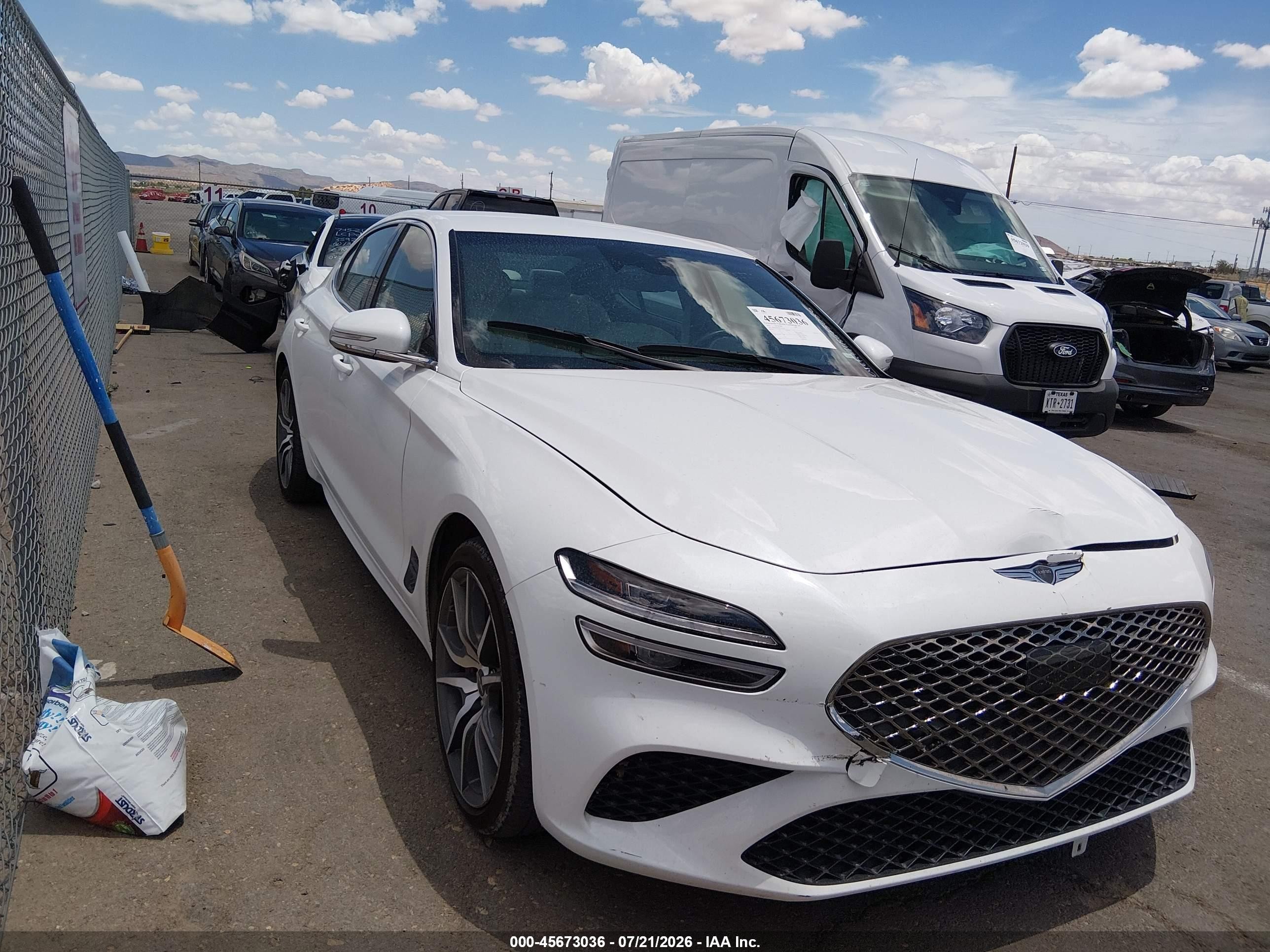 2025 Genesis G70 2.5T, VIN KMTG34SCXSU155950 — Front end
