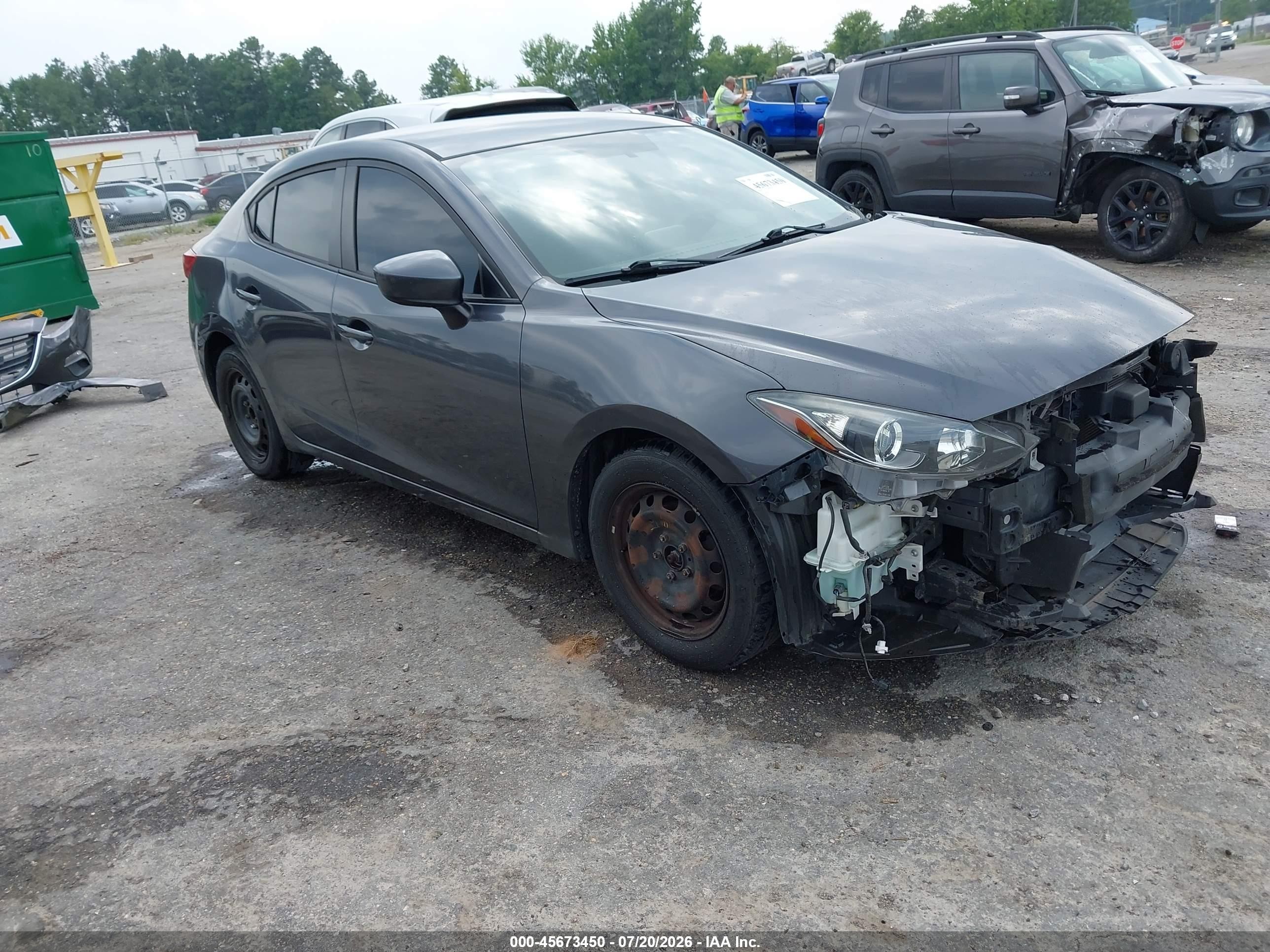 2015 Mazda 3 i Sport, VIN 3MZBM1U71FM124629 — Front end
