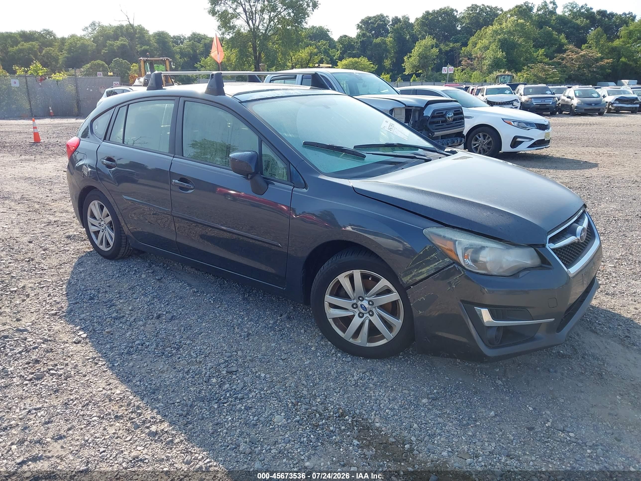 2016 Subaru Impreza Premium, VIN JF1GPAB68G8249536 — Вода / потоп