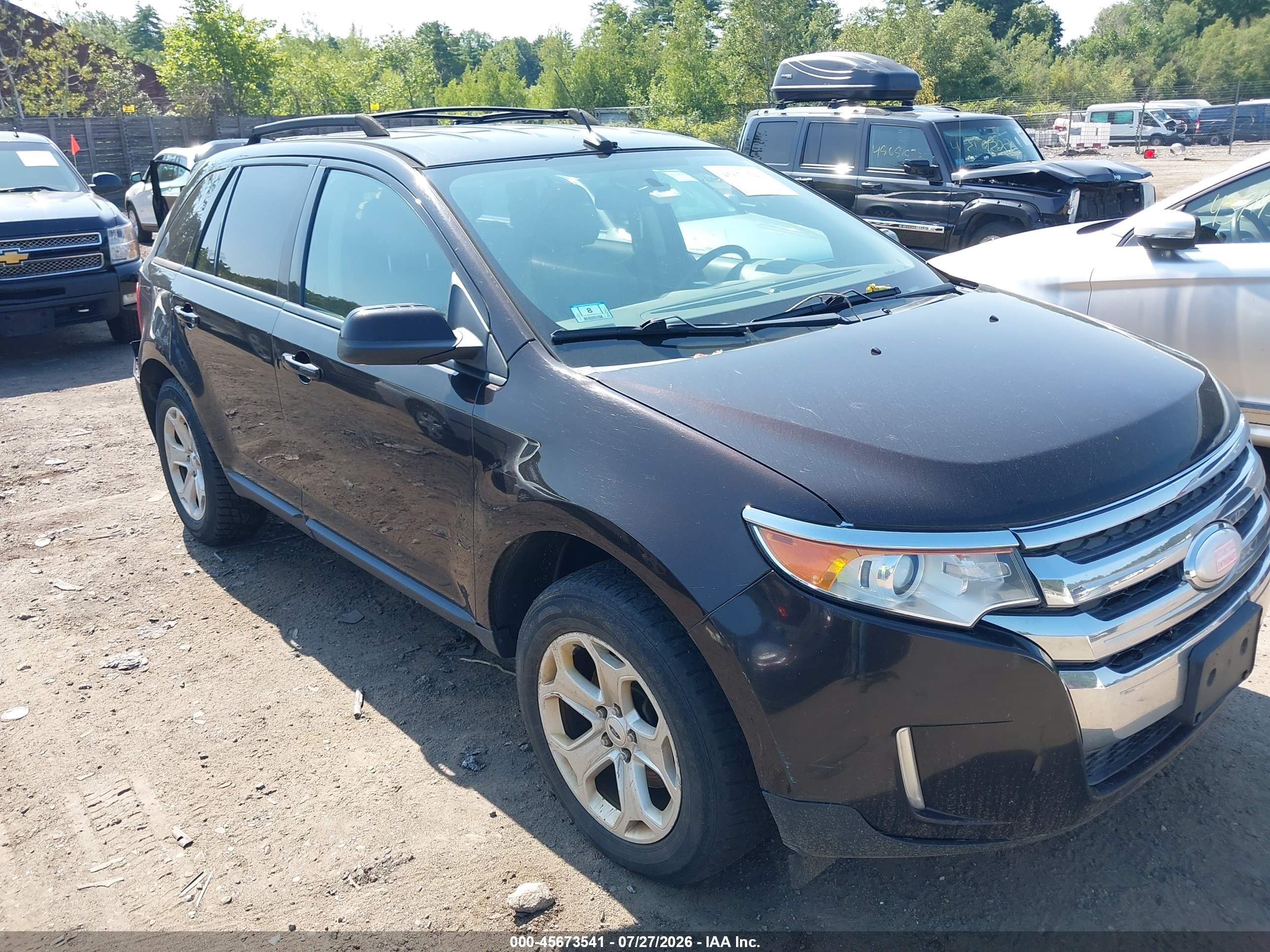 2013 Ford Edge SEL, VIN 2FMDK4JC9DBB97505 — Rear end