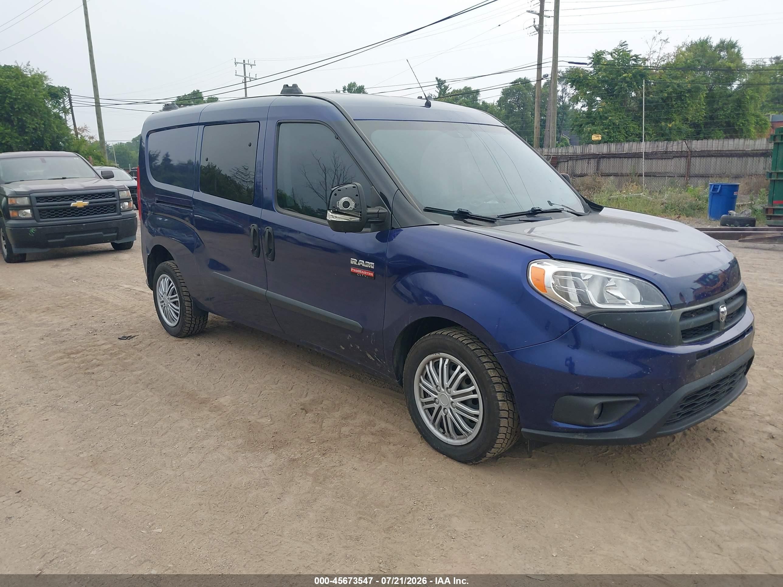 2017 Ram ProMaster City Cargo Tradesman SLT, VIN ZFBERFBB2H6E27689 — All over