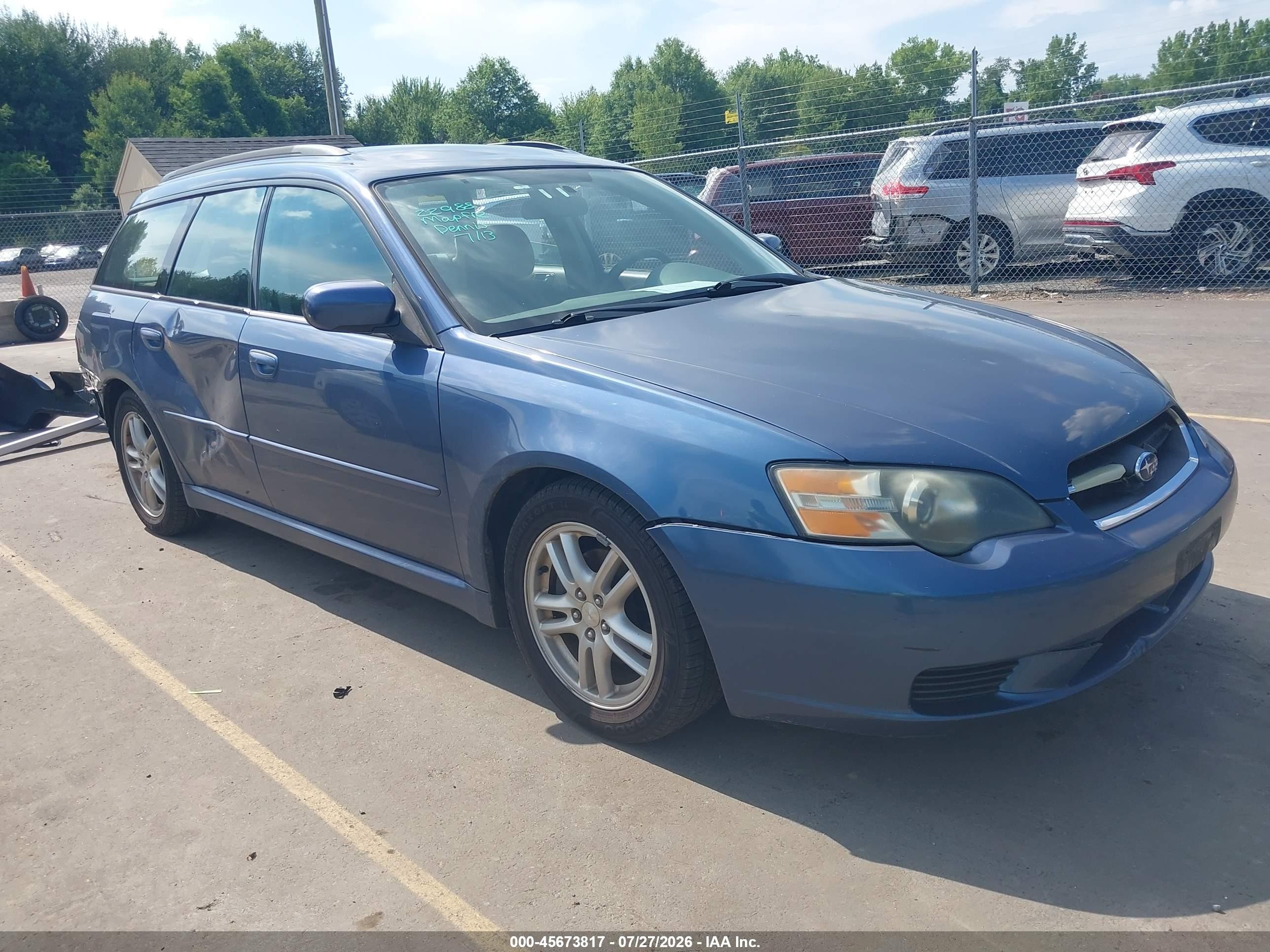 2005 Subaru Legacy, VIN 4S3BP616657350418 — Rear end