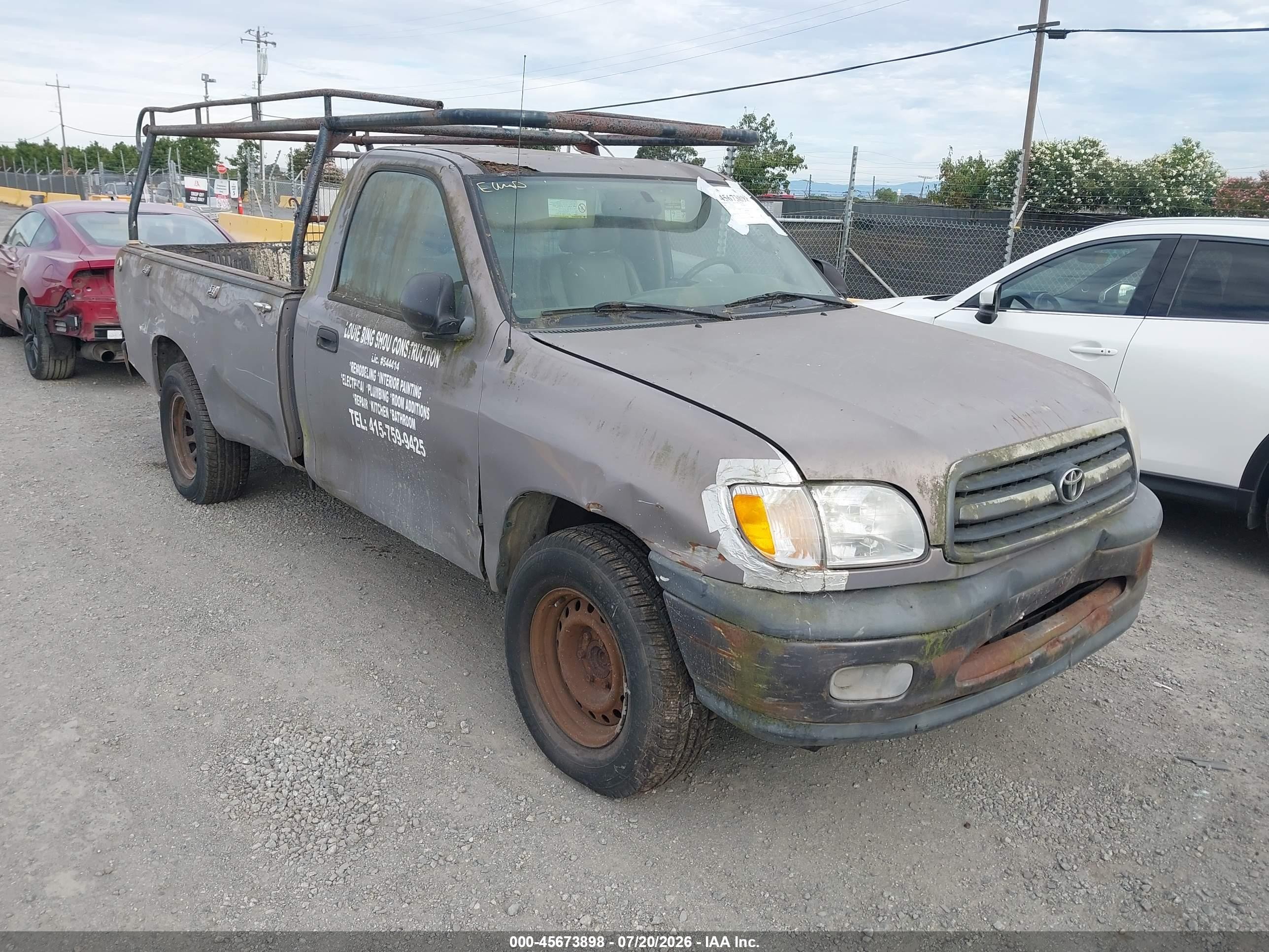 2001 Toyota Tundra, VIN 5TBJN32141S142291 — Normal wear