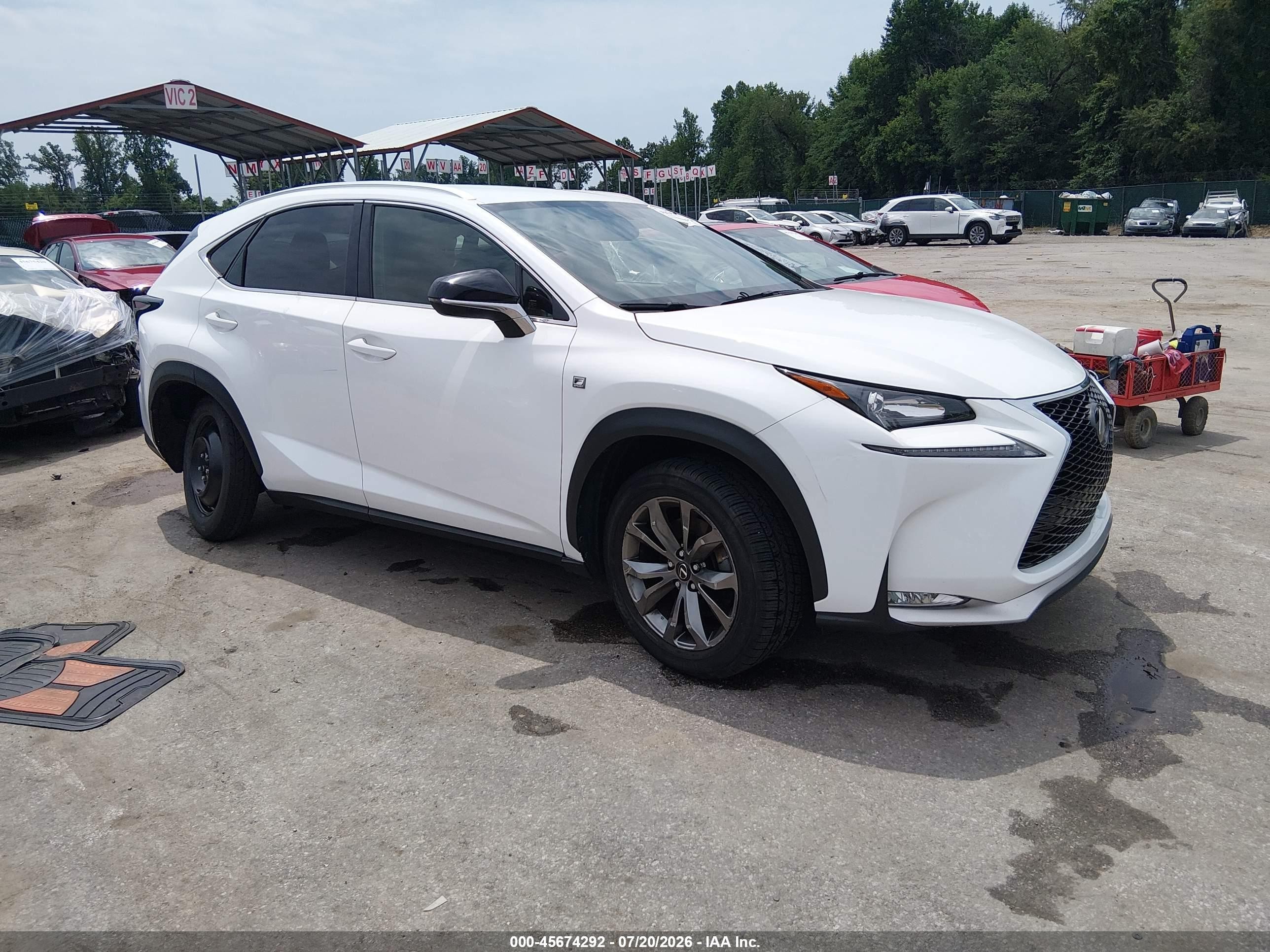2017 Lexus NX 200t, VIN JTJYARBZ7H2064789 — Not stated