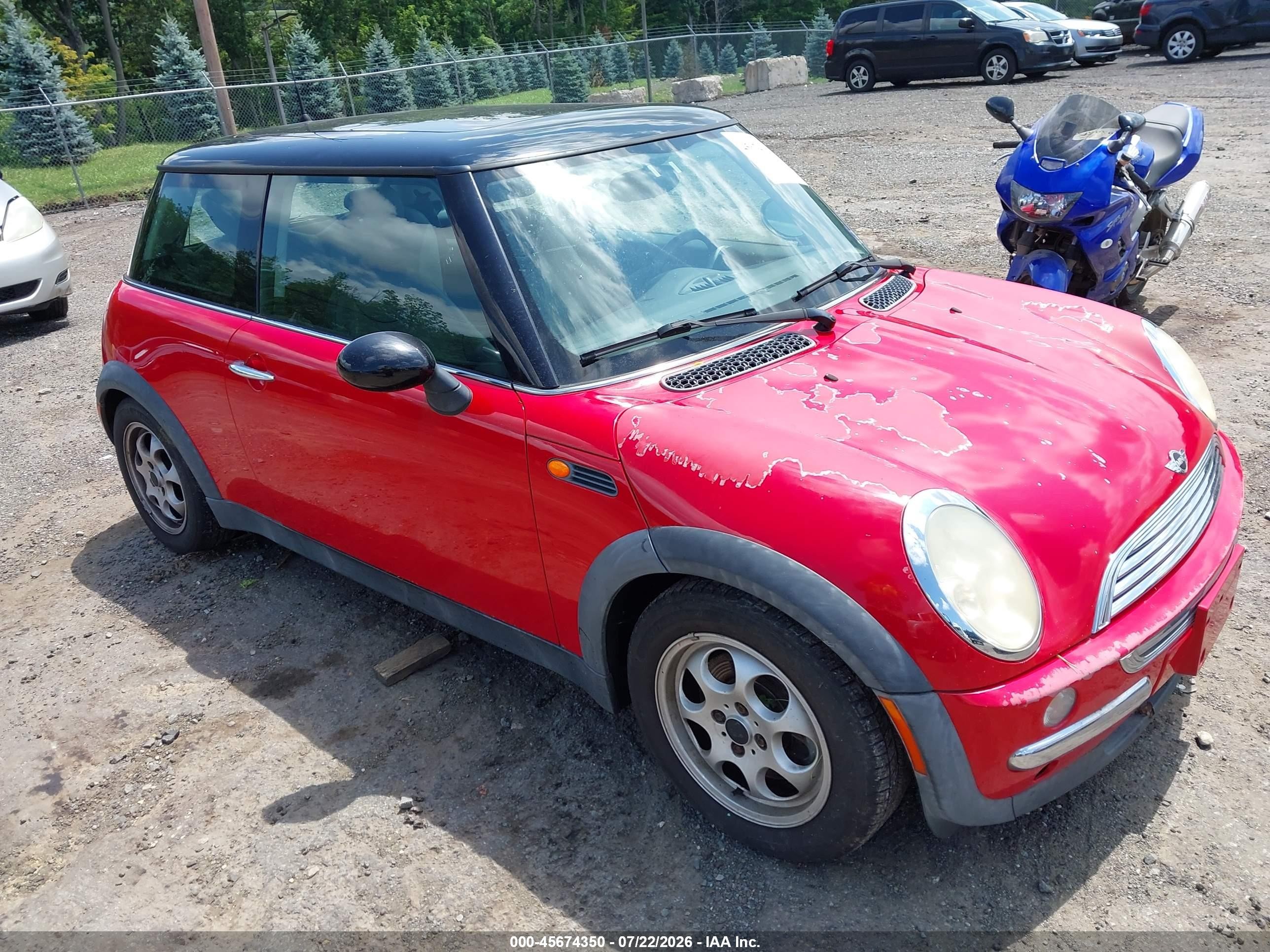 2002 MINI Hardtop, VIN WMWRC33492TE12448 — Обычный износ