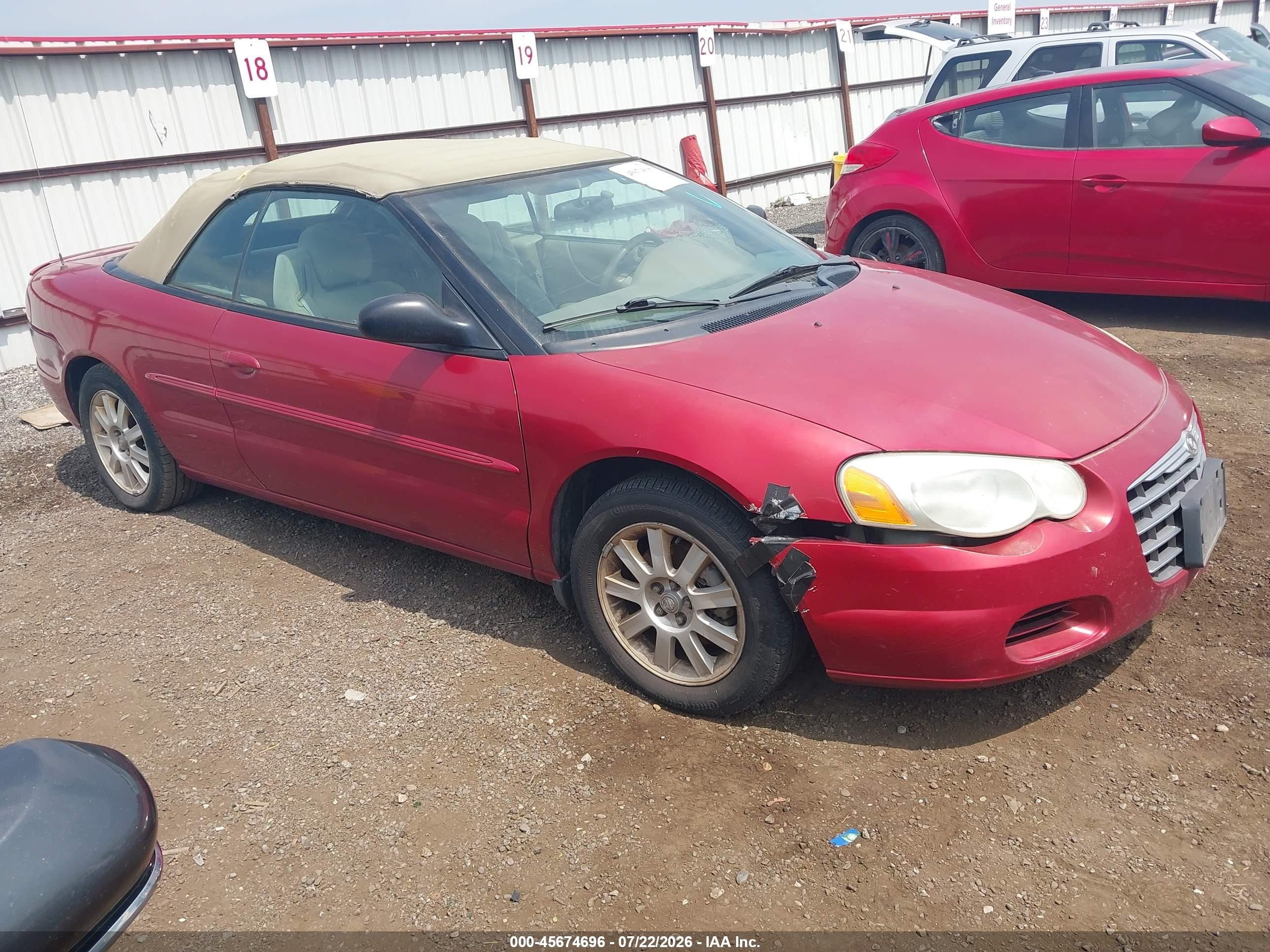 2004 Chrysler Sebring GTC, VIN 1C3EL75R54N322787 — Front end