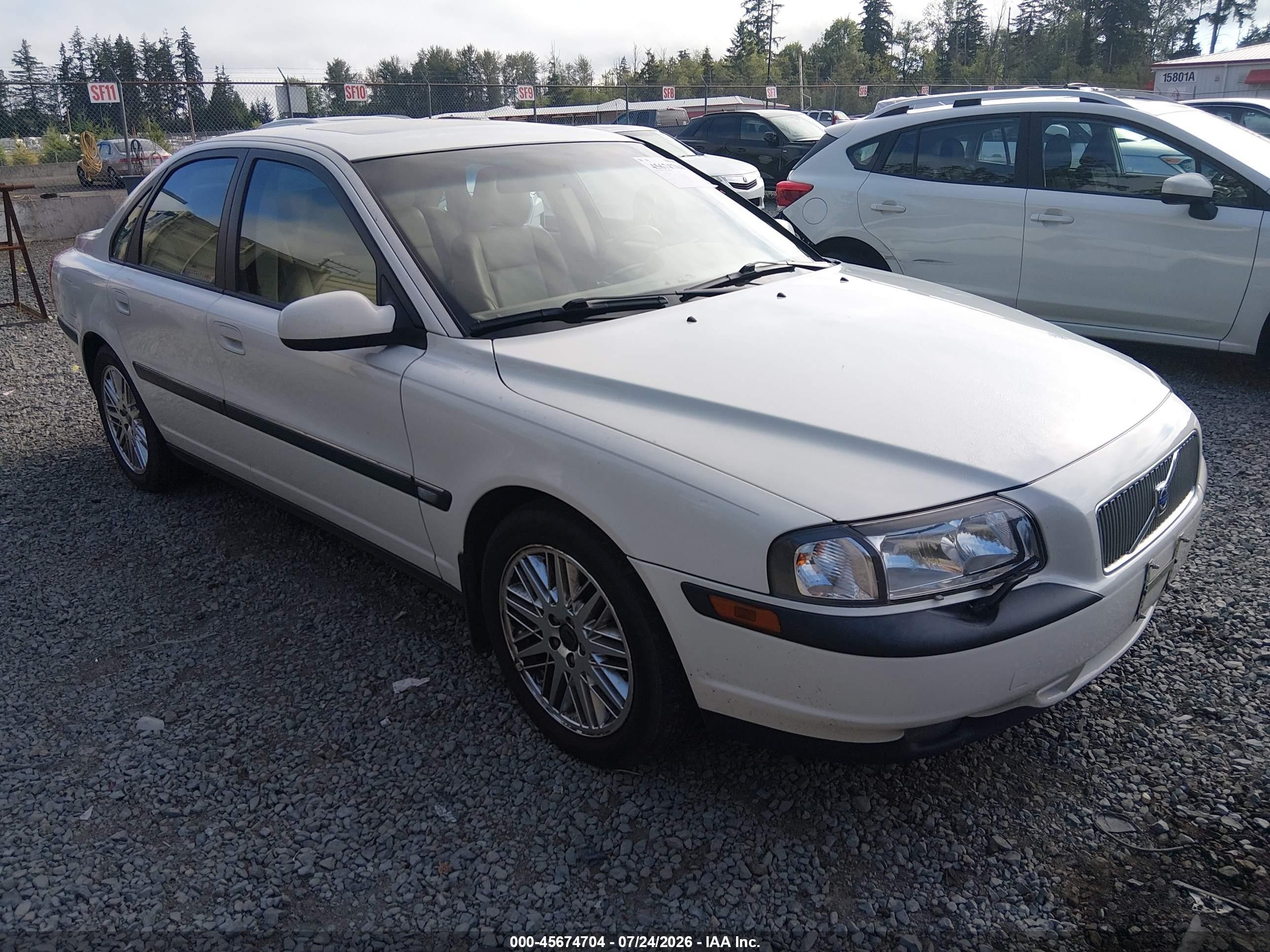 2001 Volvo S80, VIN YV1TS90D311180868 — Зад