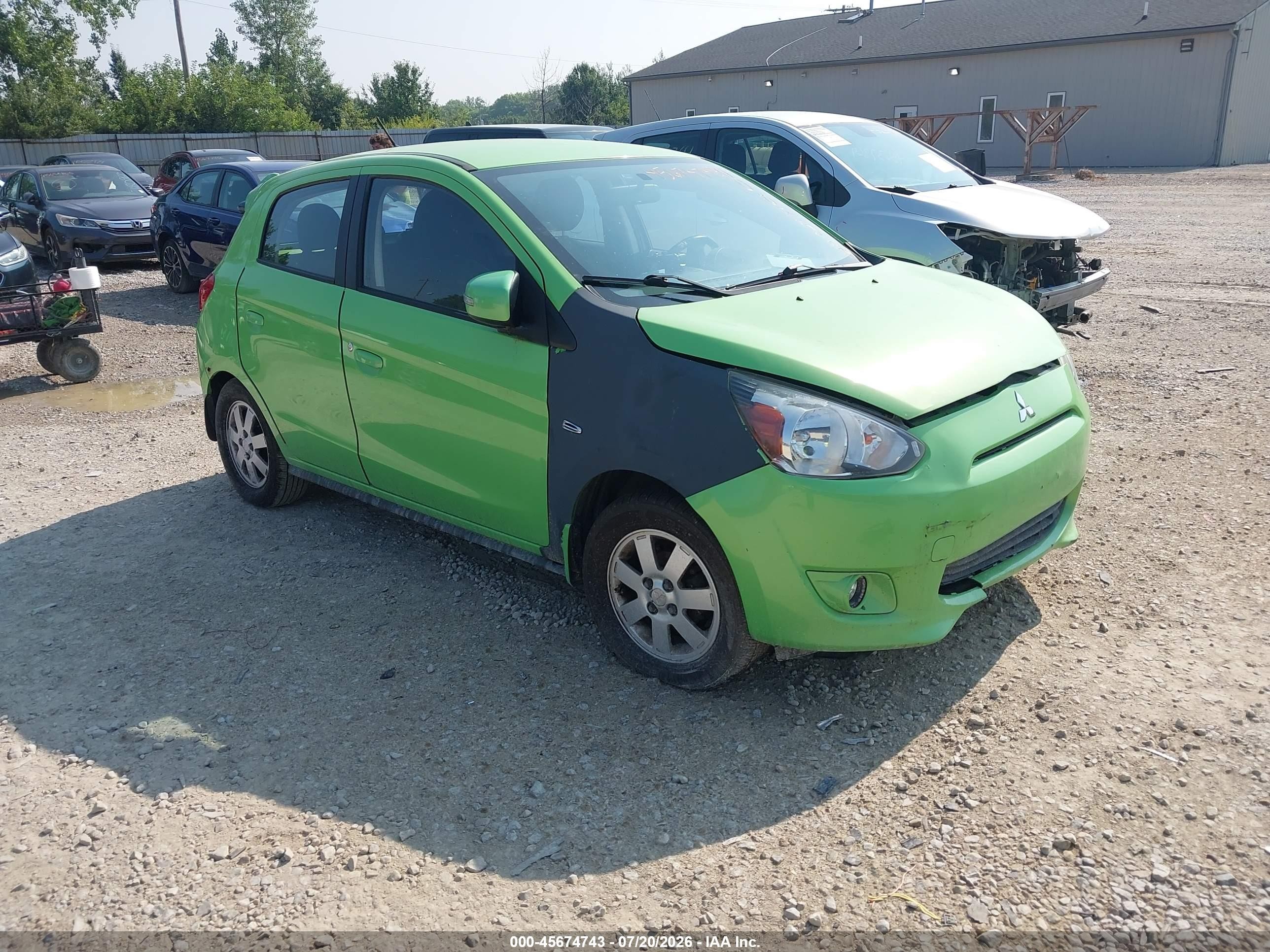 2015 Mitsubishi Mirage ES, VIN ML32A4HJ2FH008253 — Normal wear
