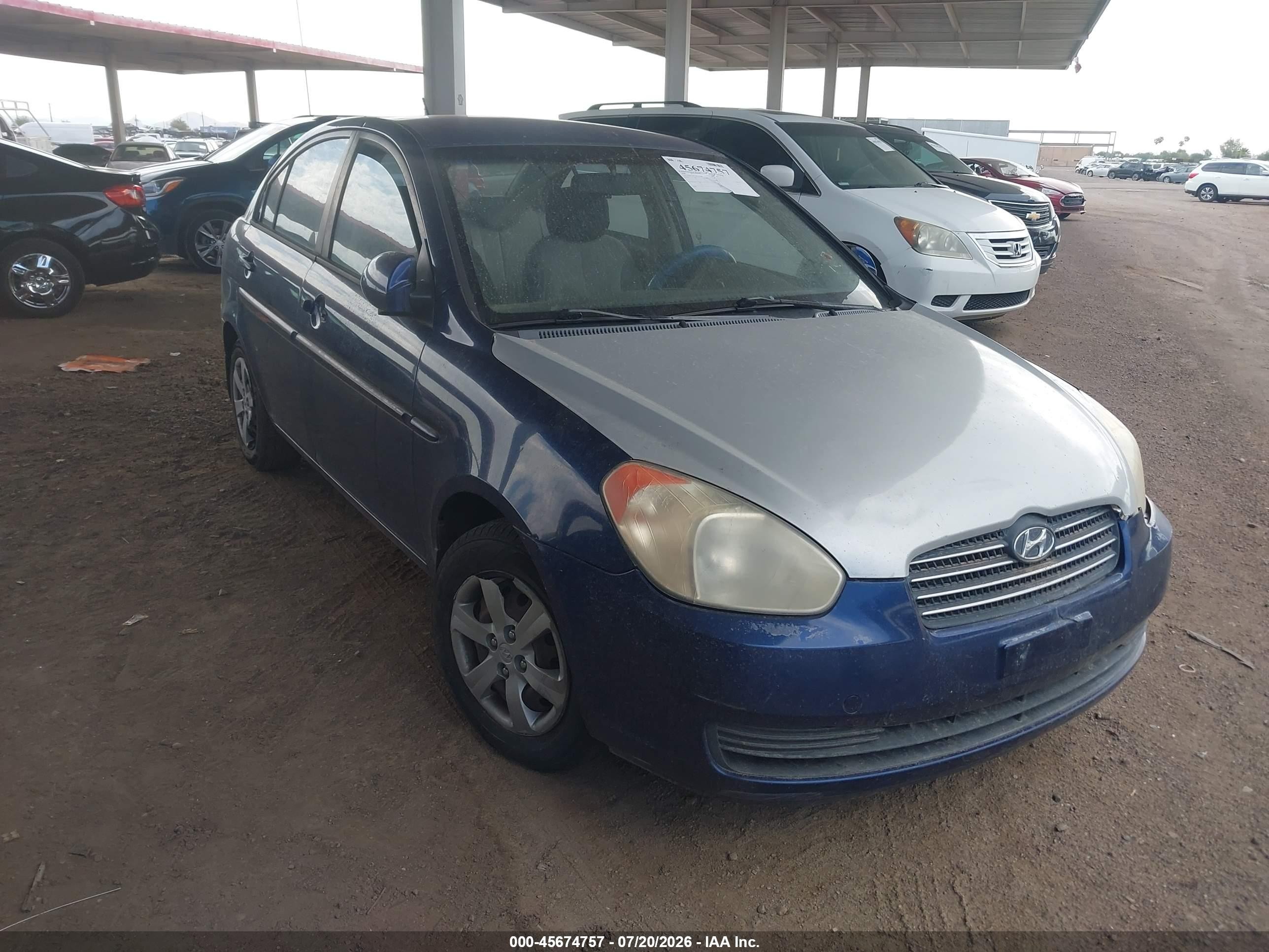 2008 Hyundai Accent GLS, VIN KMHCN46CX8U213268 — Normal wear
