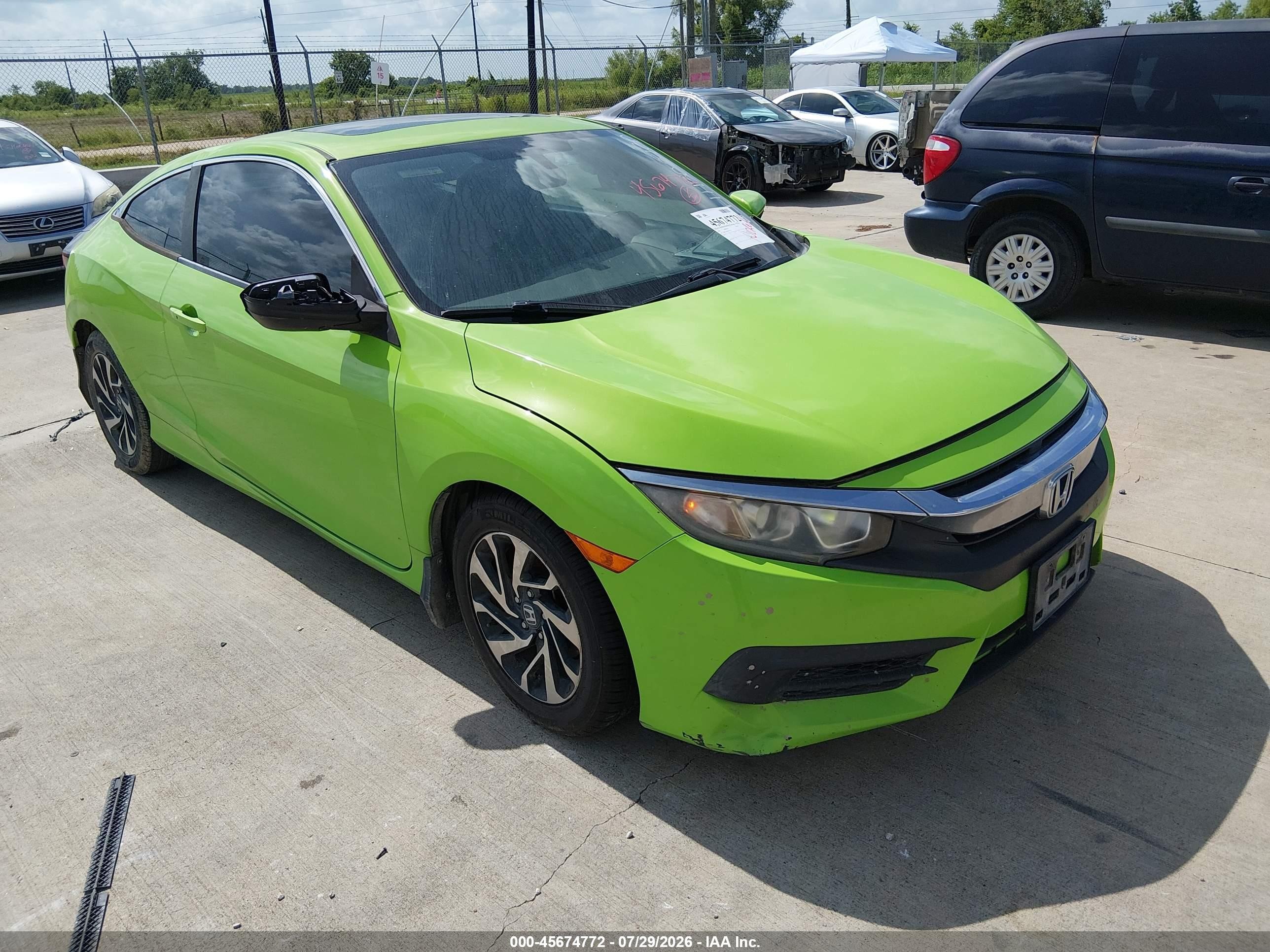 2017 Honda Civic LX-P, VIN 2HGFC4B04HH303720 — Repossession