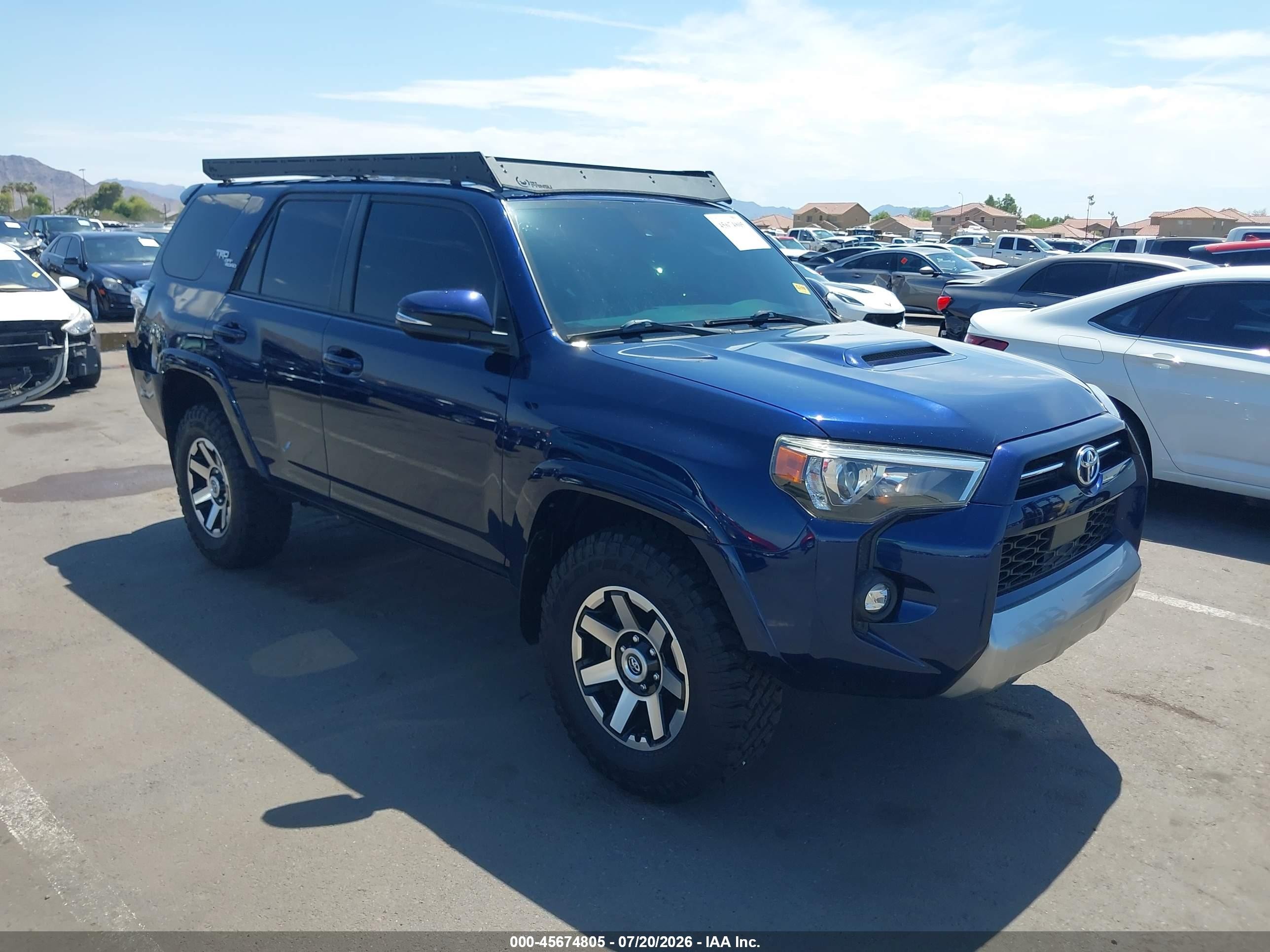 2021 Toyota 4Runner TRD Off Road Premium, VIN JTERU5JR7M5843199 — Зад