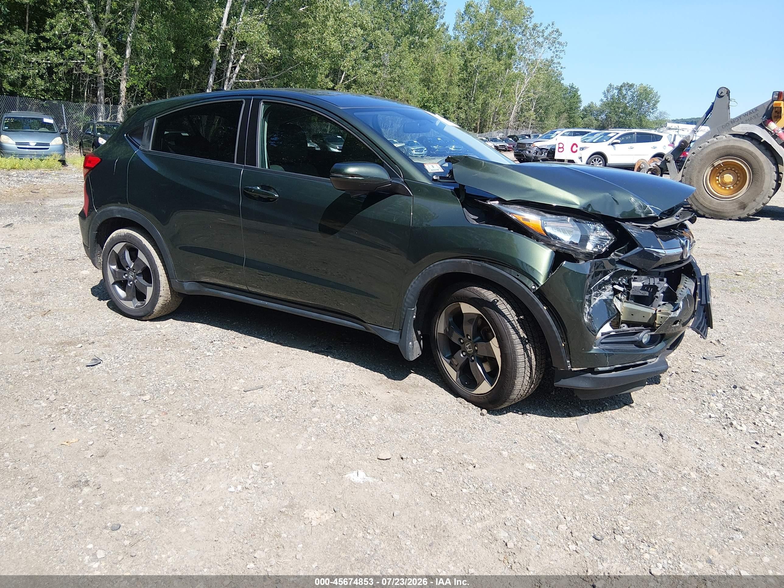 2018 Honda HR-V EX, VIN 3CZRU6H54JM706640 — Front end