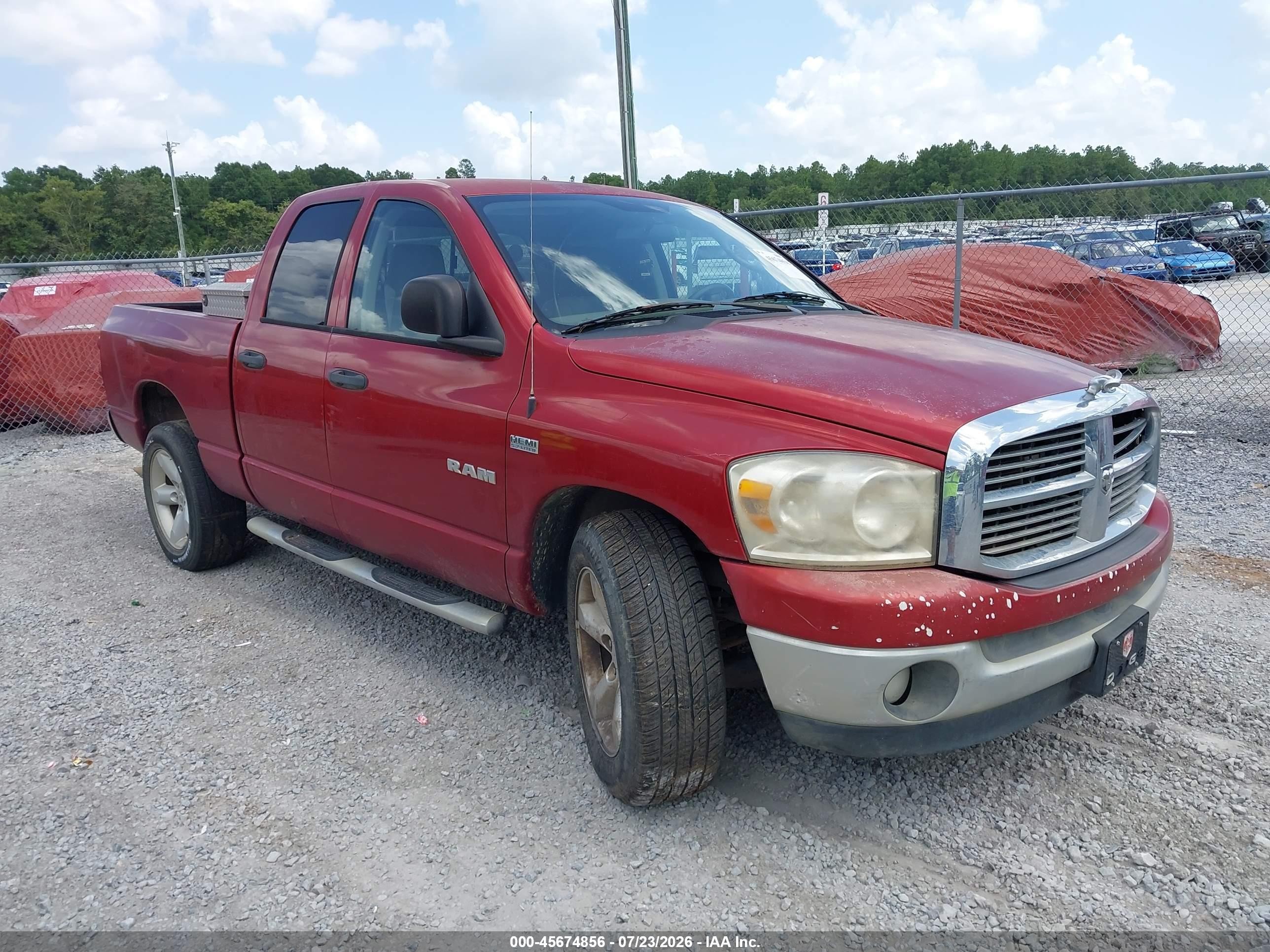 2008 Dodge 1500 Laramie, VIN 1D7HA18288J163616 — Обычный износ