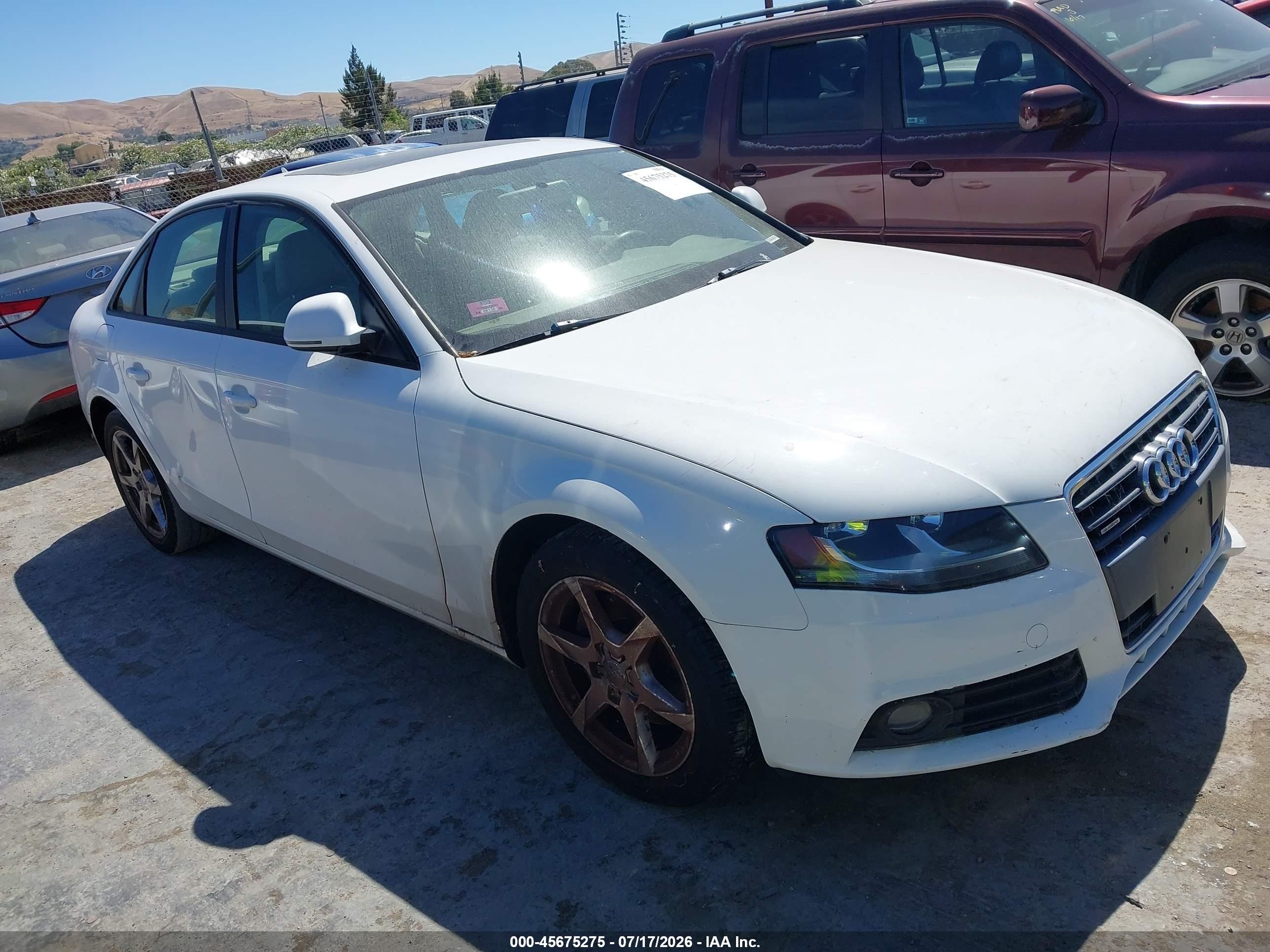 2009 Audi A4 Premium, VIN WAULF78K09N034446 — Normal wear