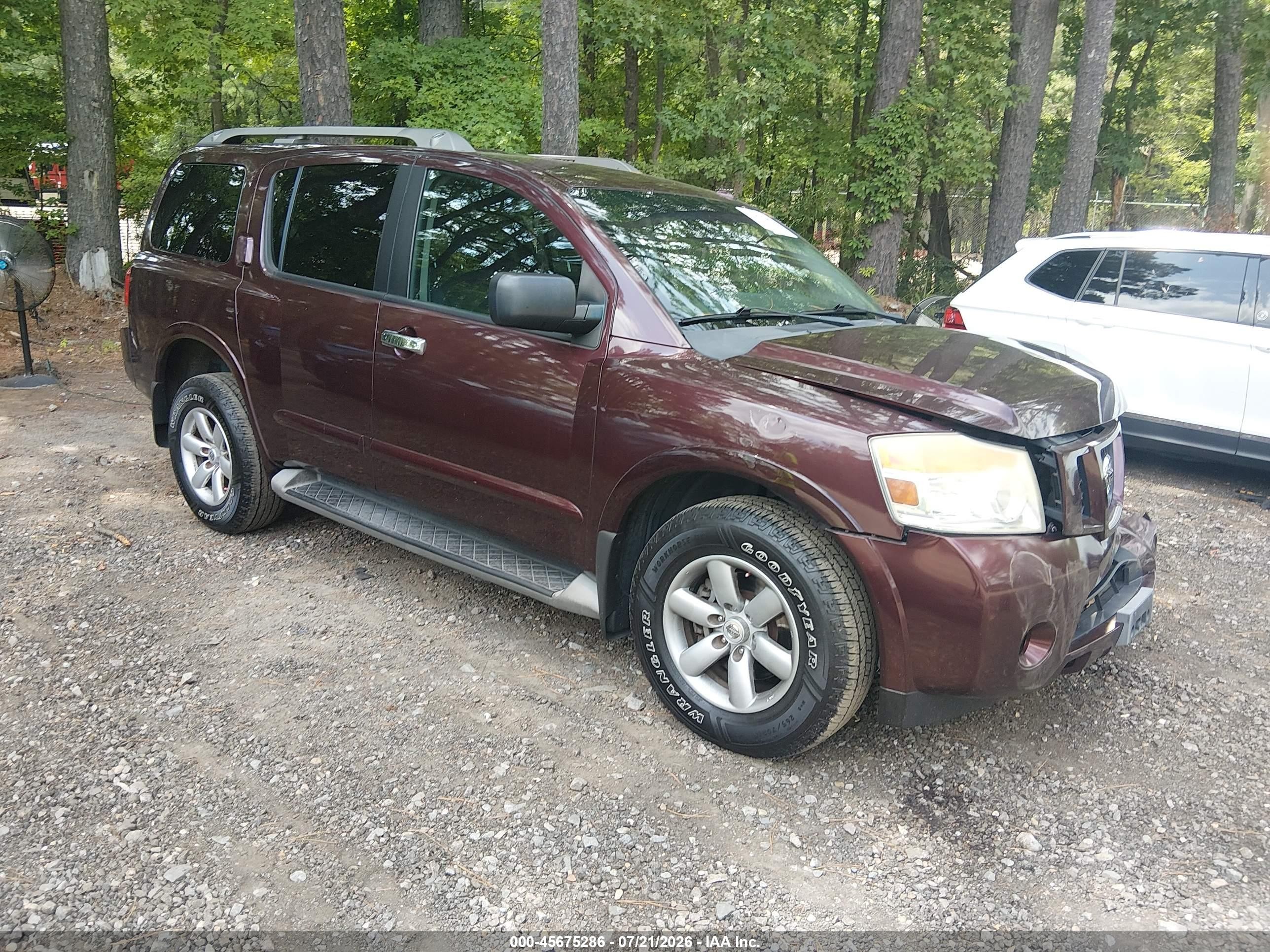 2015 Nissan Armada Platinum, VIN 5N1AA0NC2FN604838 — Front end